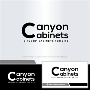 Logo Design by win it for canyon cabinets | Design: #34826645