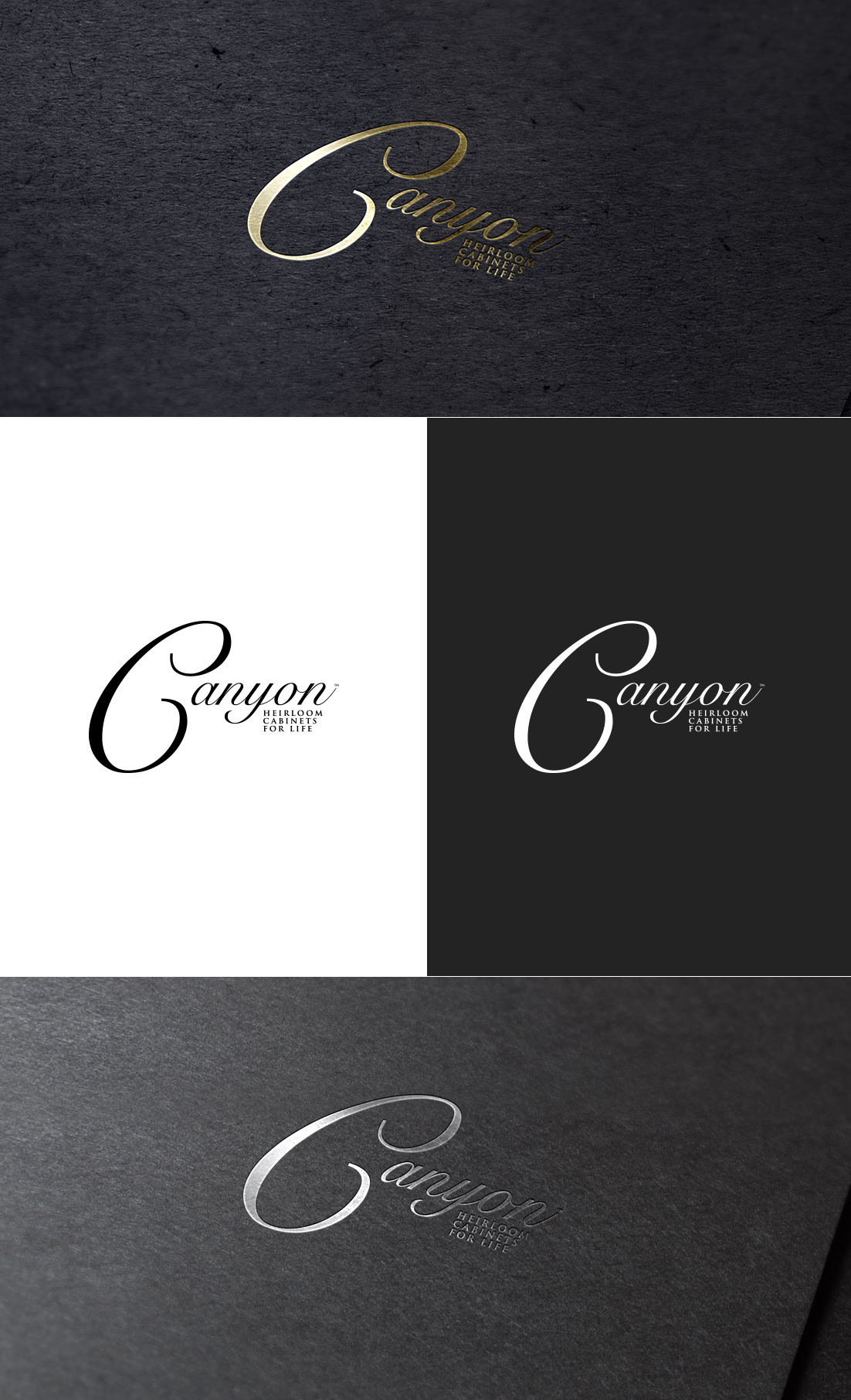 Logo Design by GLDesigns for canyon cabinets | Design #34830406