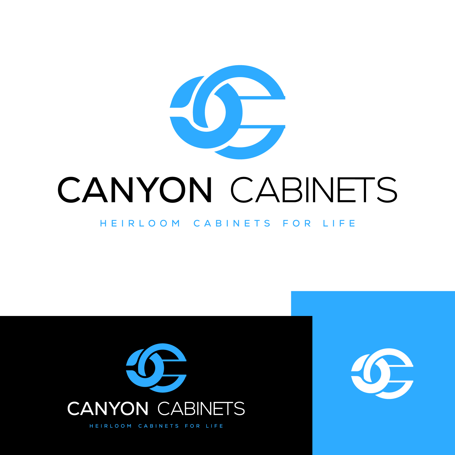 Logo Design by debdesign for canyon cabinets | Design #34828673