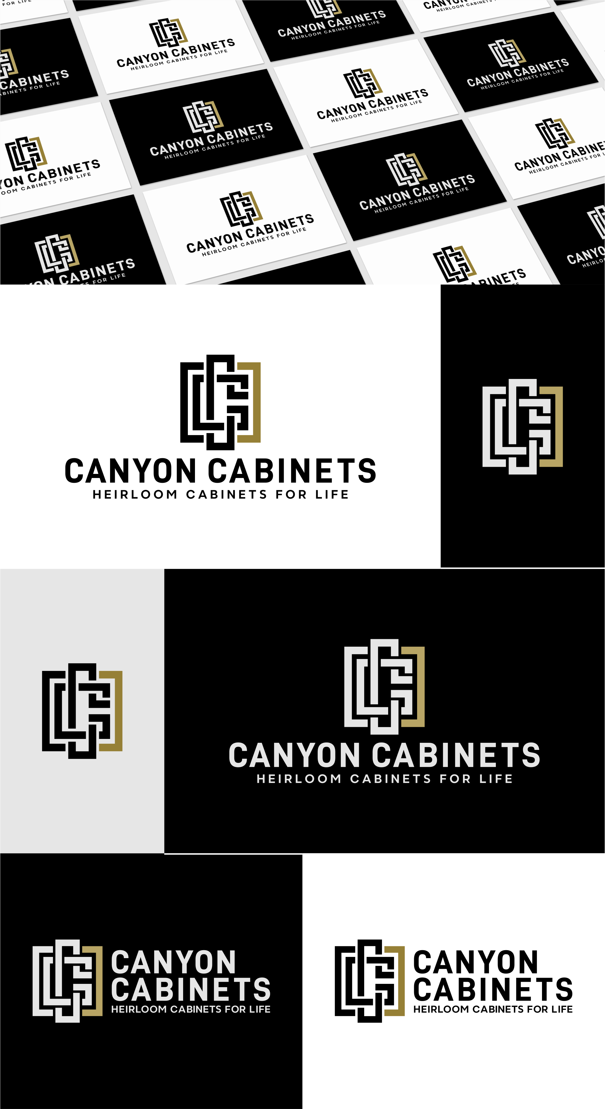 Logo Design by artswolf for canyon cabinets | Design #34866511