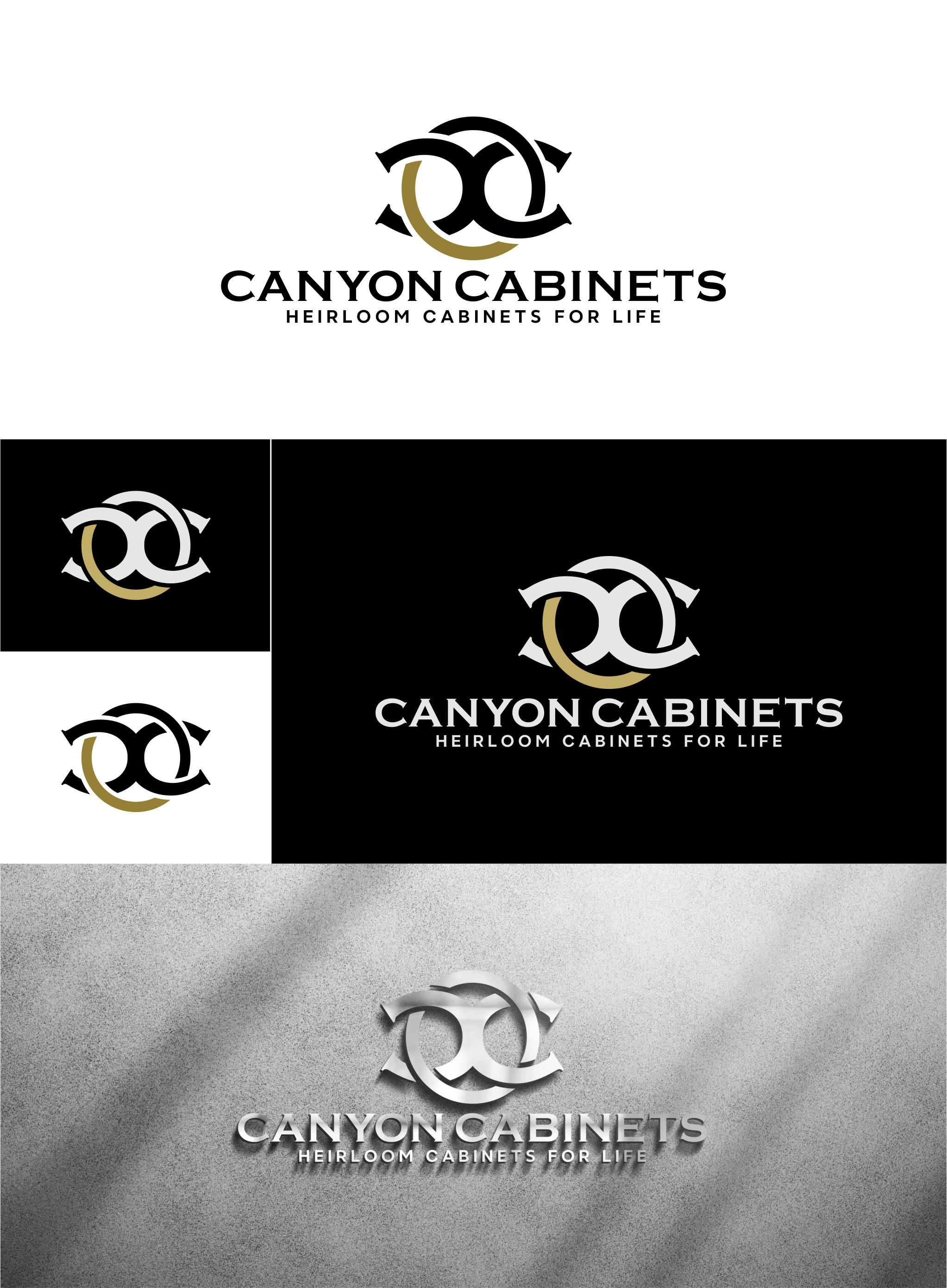 Logo Design by artswolf for canyon cabinets | Design #34866596