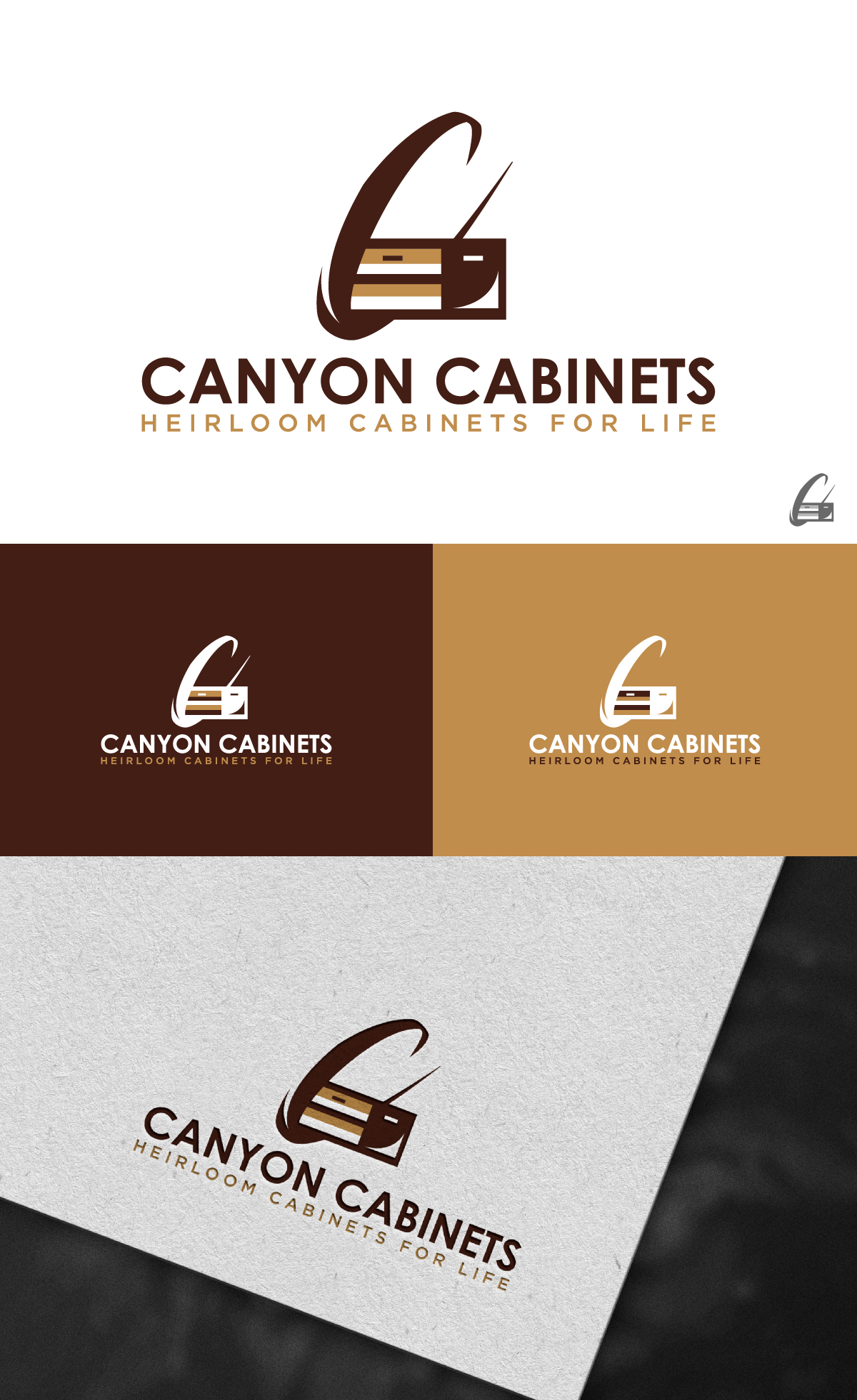Logo Design by DesignLima for canyon cabinets | Design #34830886