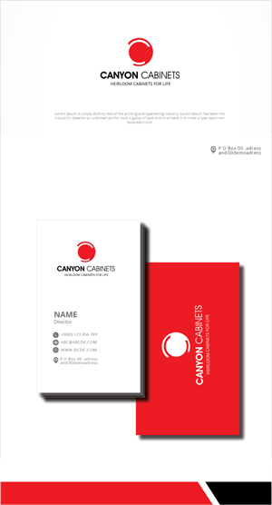 Logo Design by zebronicgraphic for canyon cabinets | Design: #34828237