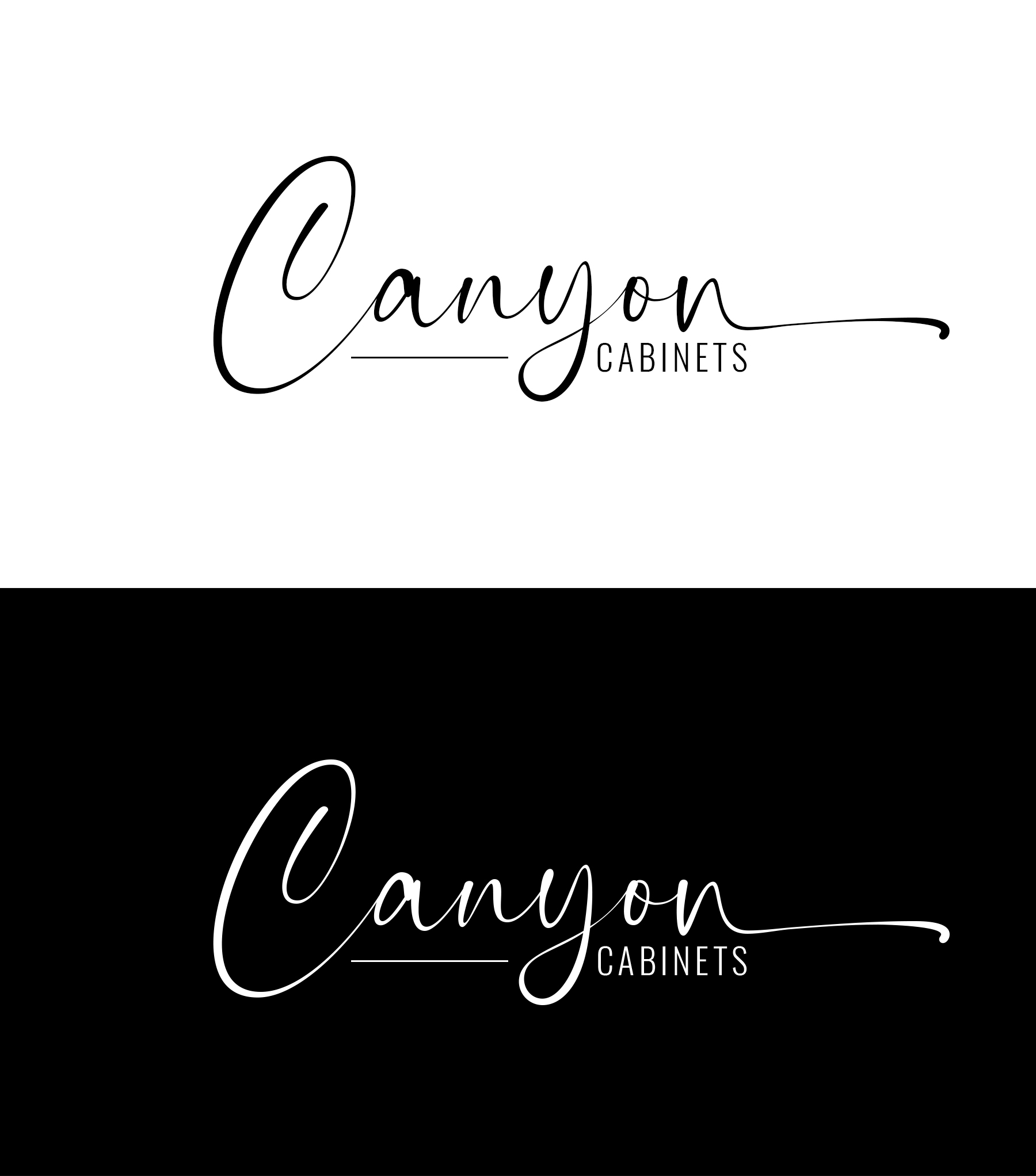 Logo Design by Soonia for canyon cabinets | Design #34828679