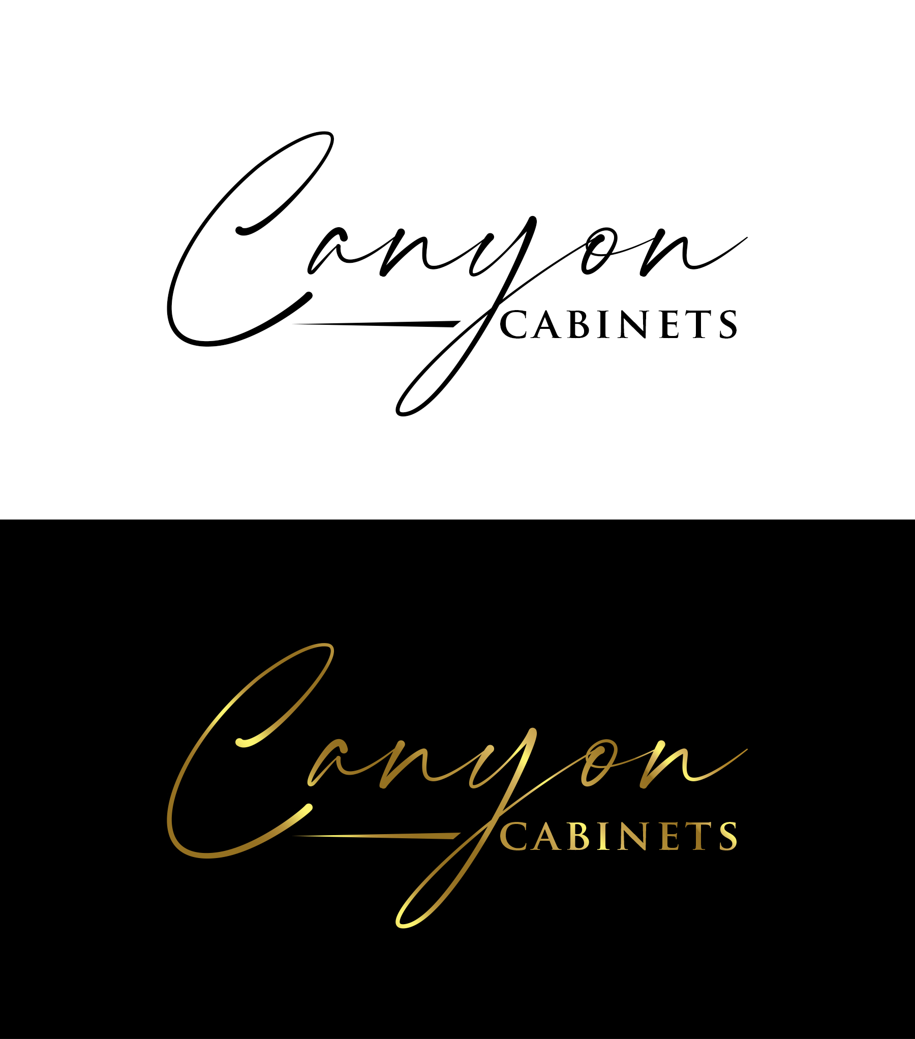 Logo Design by Soonia for canyon cabinets | Design #34828680