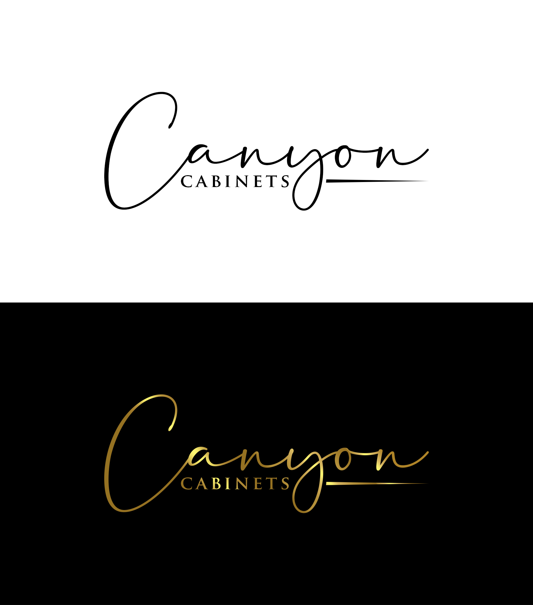 Logo Design by Soonia for canyon cabinets | Design #34828681