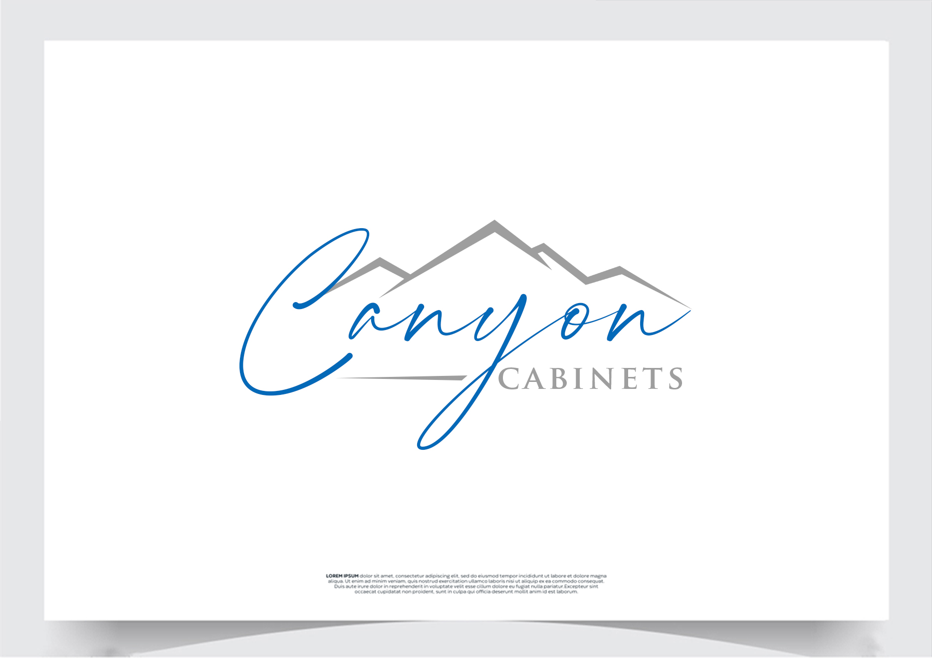Logo Design by Soonia for canyon cabinets | Design: #34859508