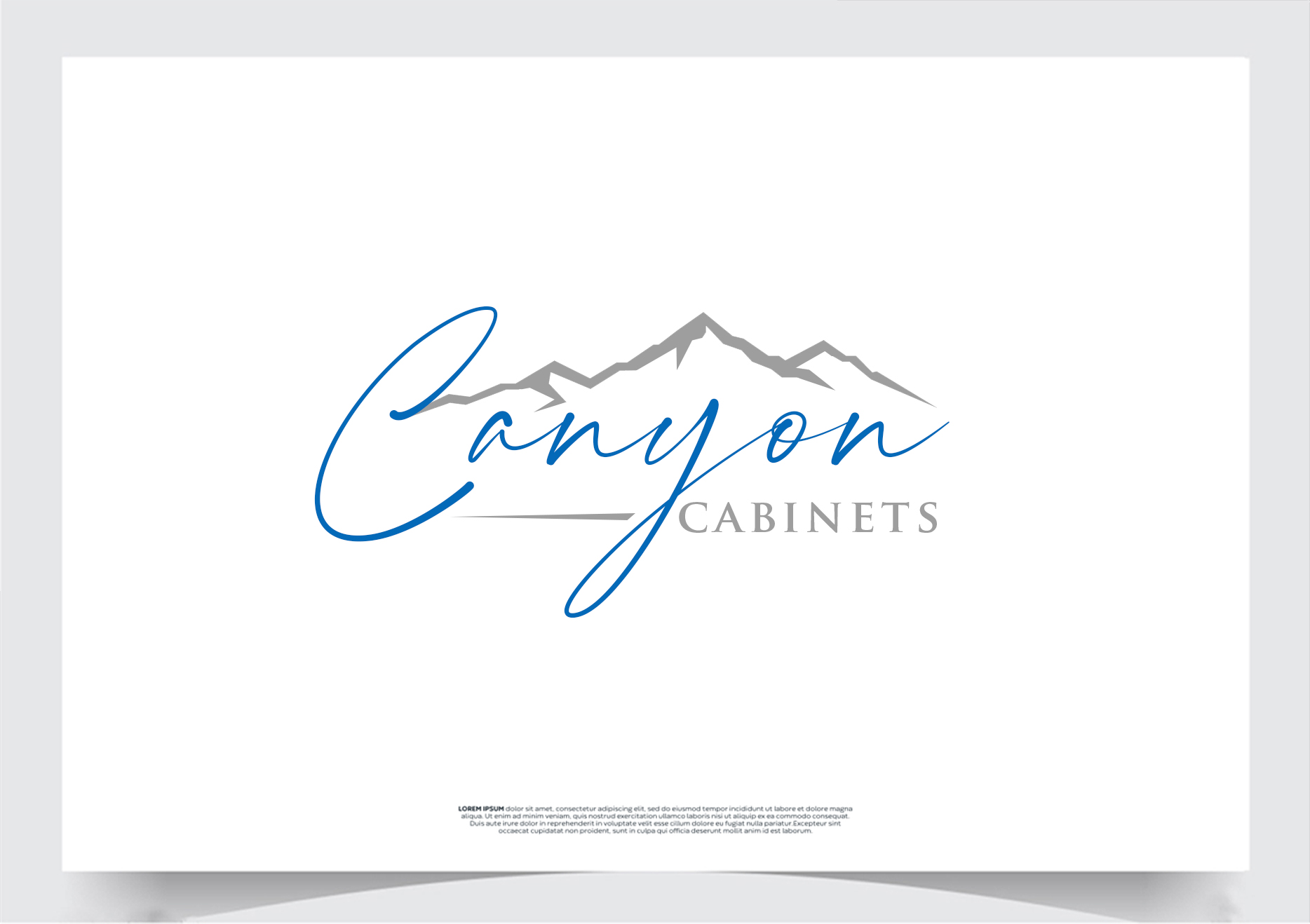 Logo Design by Soonia for canyon cabinets | Design #34859509