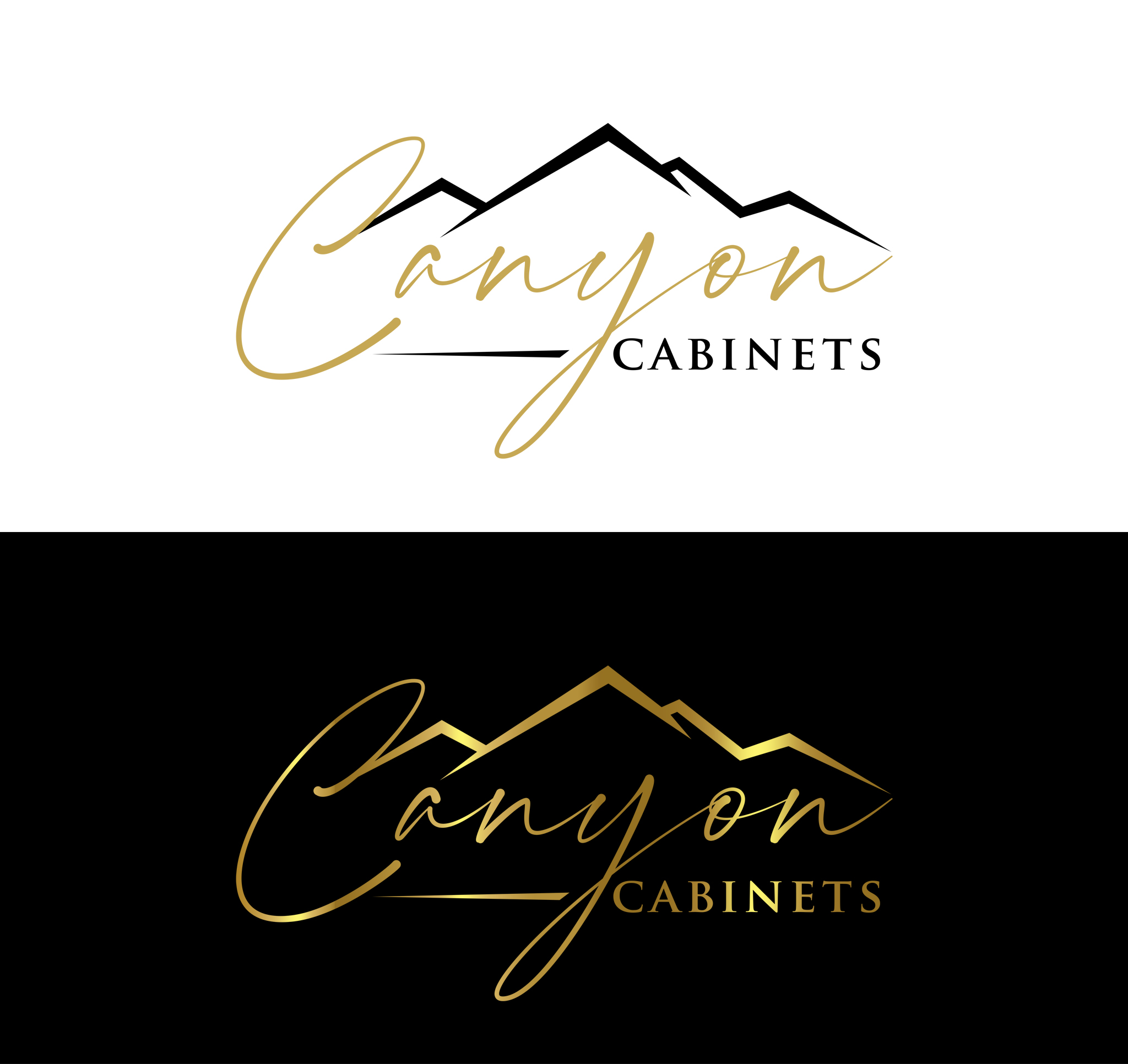 Logo Design by Soonia for canyon cabinets | Design #34887553