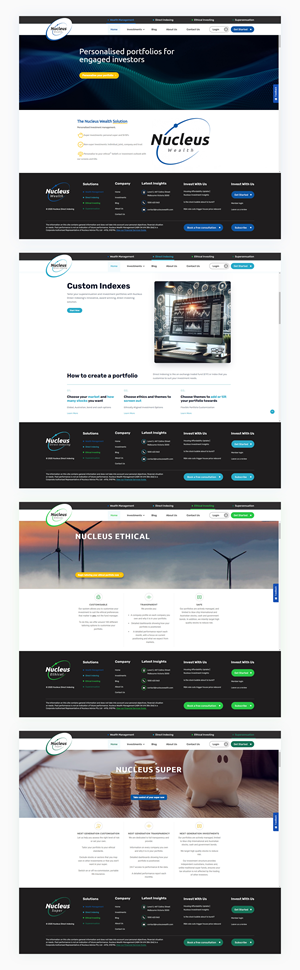 Web Design by IDesign1606 for Nucleus Wealth | Design: #34855337