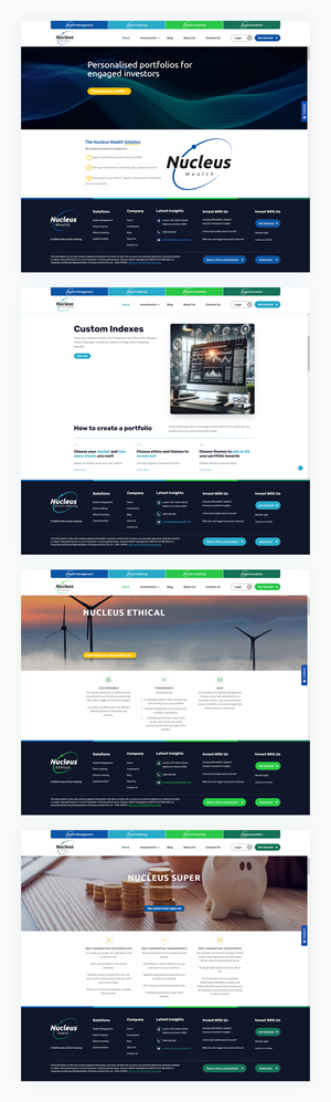 Web Design by IDesign1606 for Nucleus Wealth | Design: #34855338