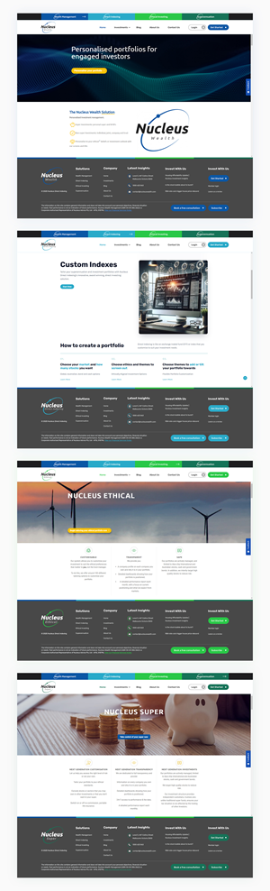 Web Design by IDesign1606 for Nucleus Wealth | Design: #34855341