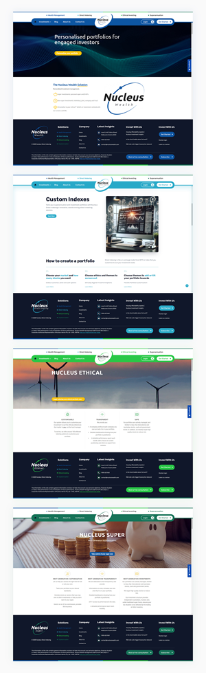 Web Design by IDesign1606 for Nucleus Wealth | Design: #34855349