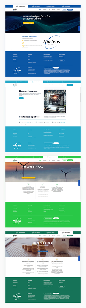 Web Design by IDesign1606 for Nucleus Wealth | Design: #34874817