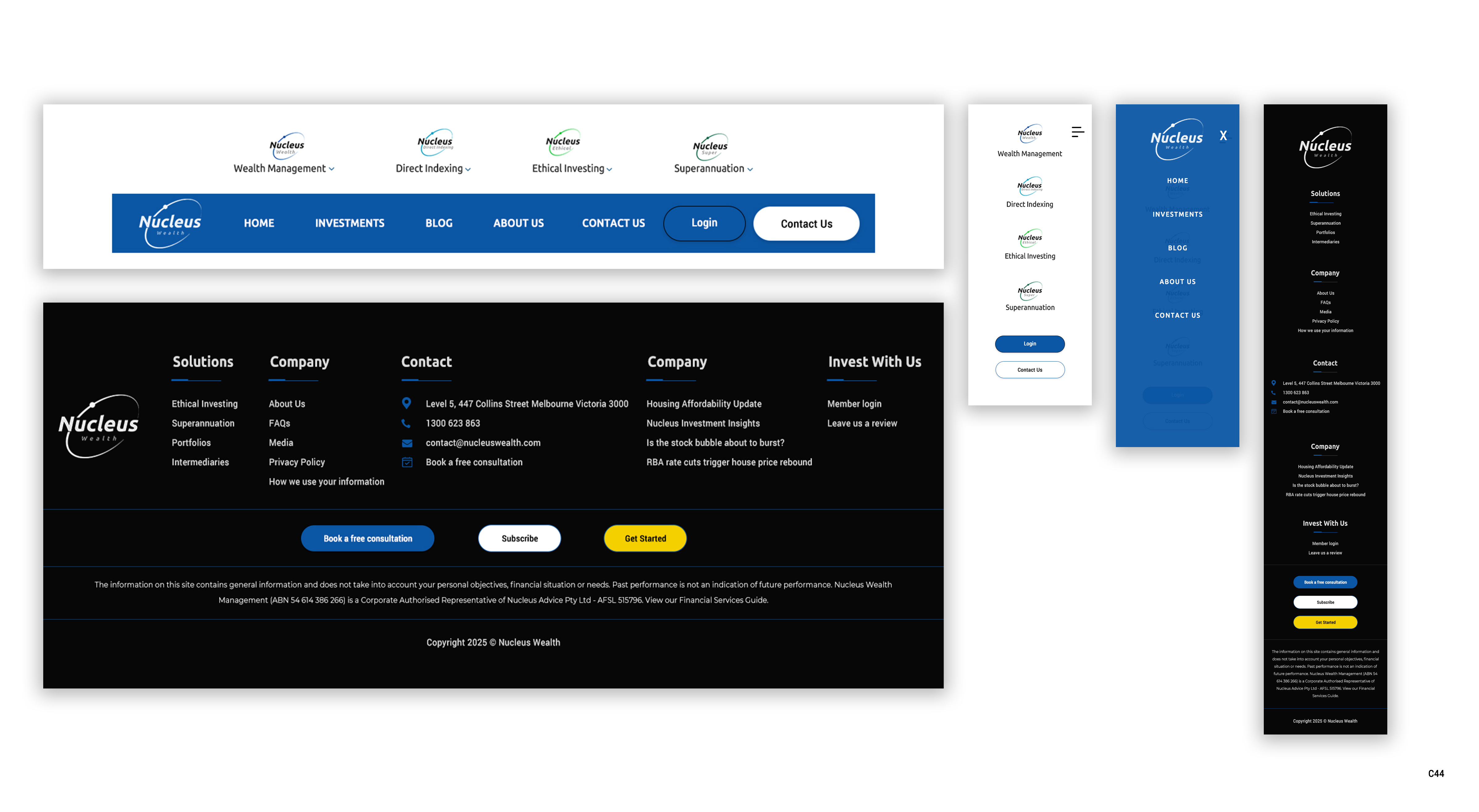 Web Design by pb for Nucleus Wealth | Design #34837349
