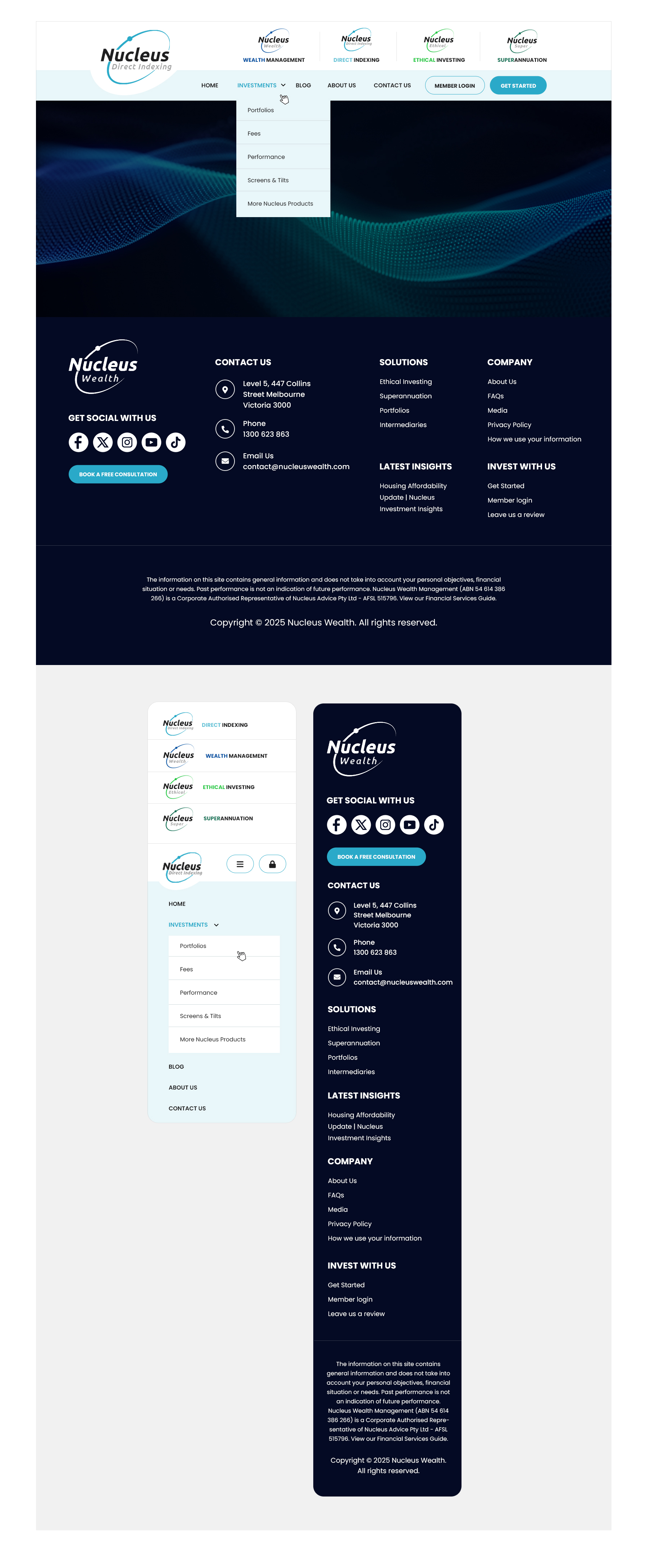 Web-Design von pb für Nucleus Wealth | Design #34837354