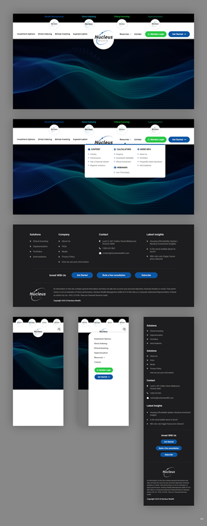Web Design by pb for Nucleus Wealth | Design: #34837355
