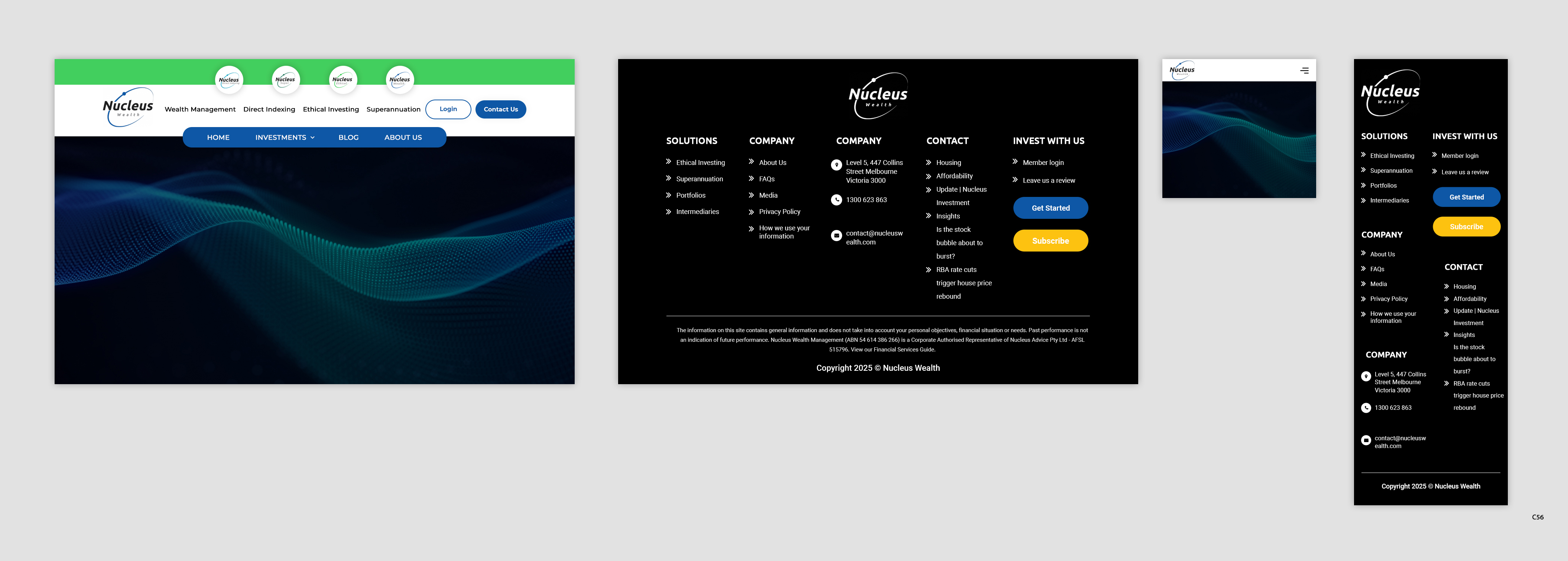 Web-Design von pb für Nucleus Wealth | Design #34837357
