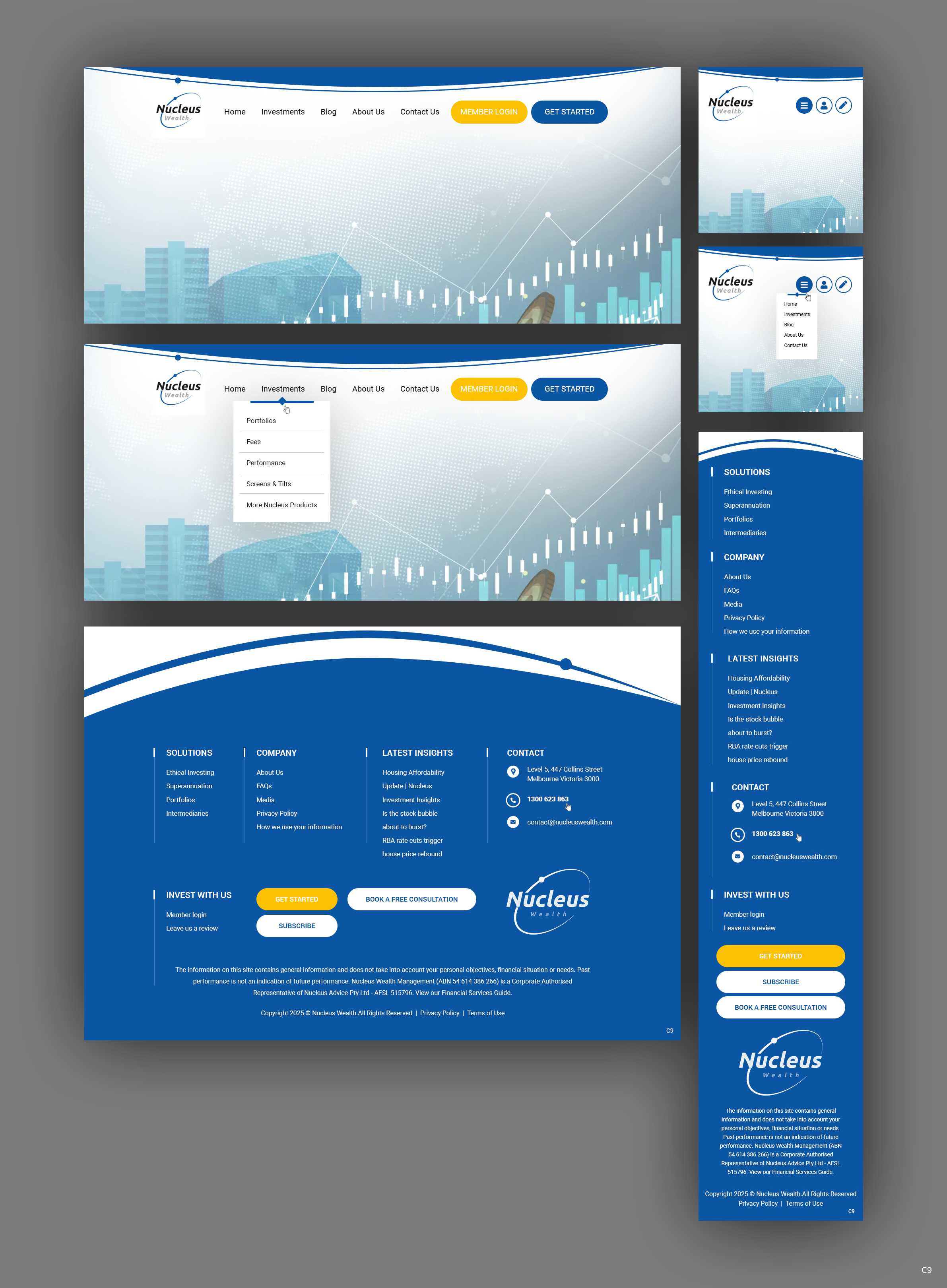 Web Design by pb for Nucleus Wealth | Design #34840633