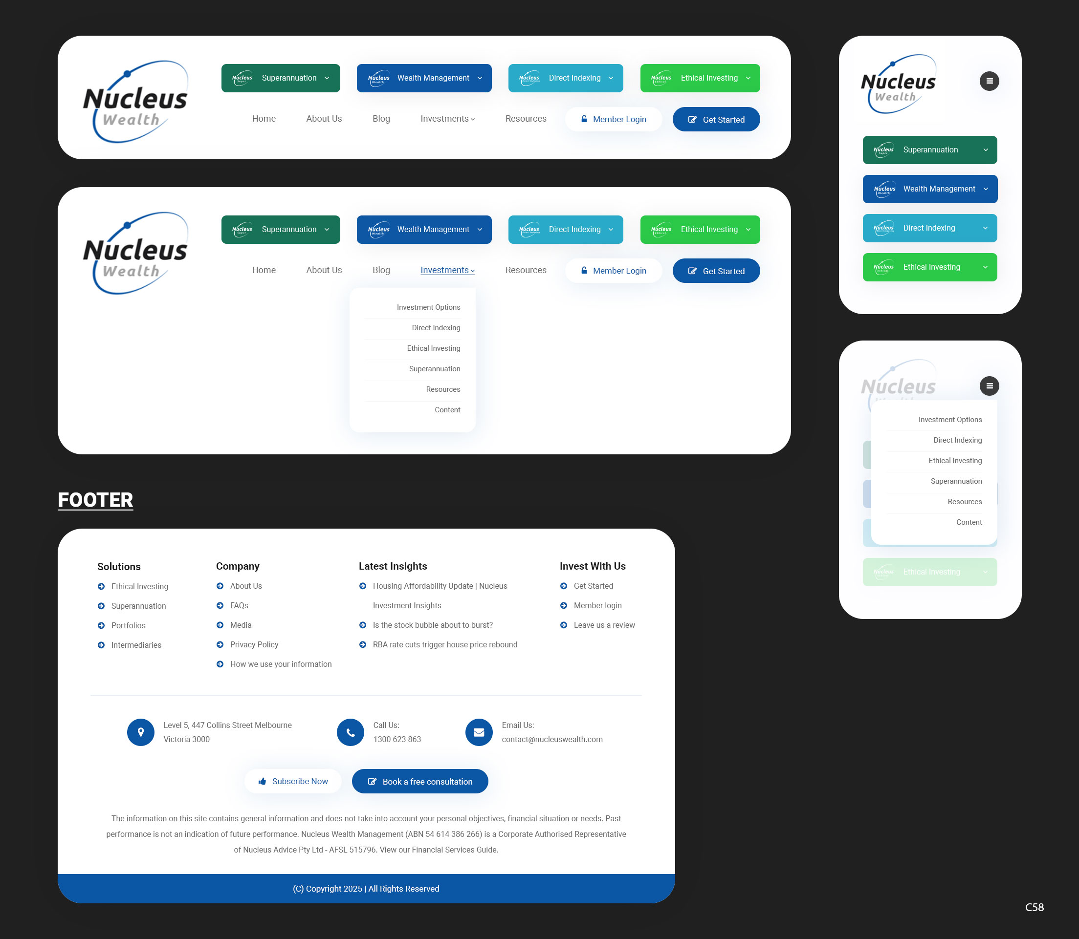 Web-Design von pb für Nucleus Wealth | Design #34842352
