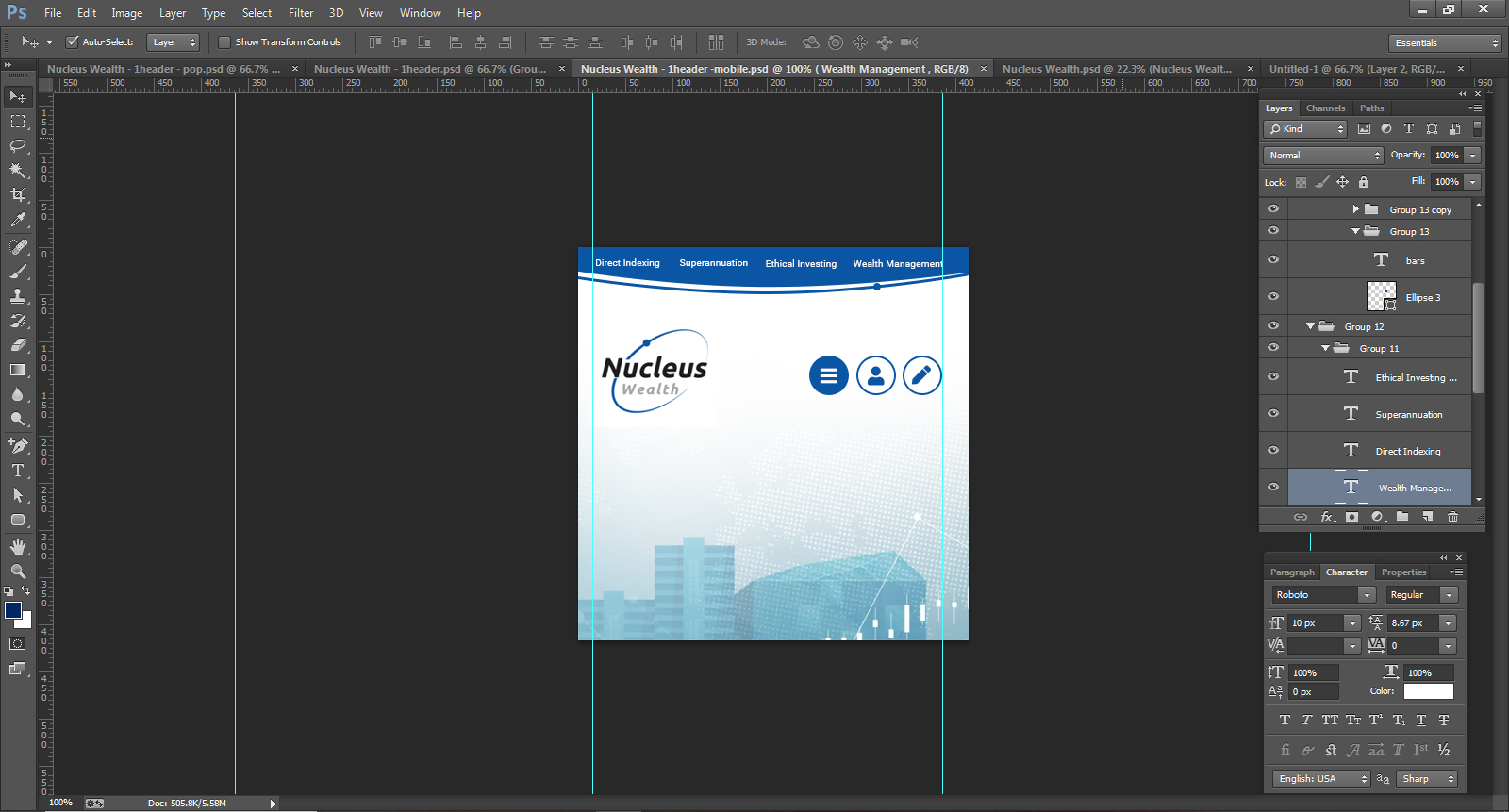 Web-Design von pb für Nucleus Wealth | Design #34909162