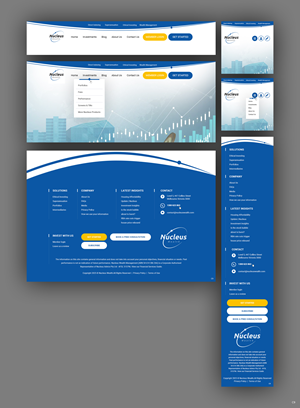 Web Design par pb pour Nucleus Wealth | Design : #34909168
