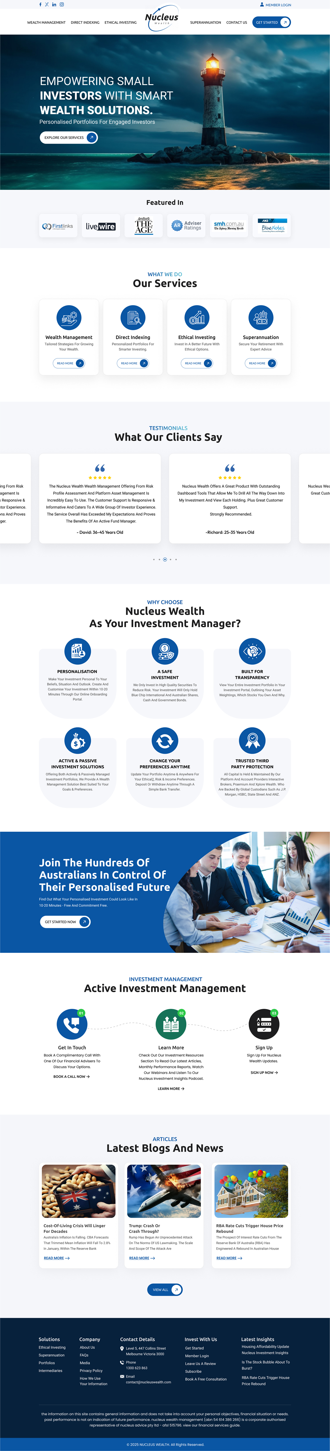 Web-Design von Sbss für Nucleus Wealth | Design #34837159