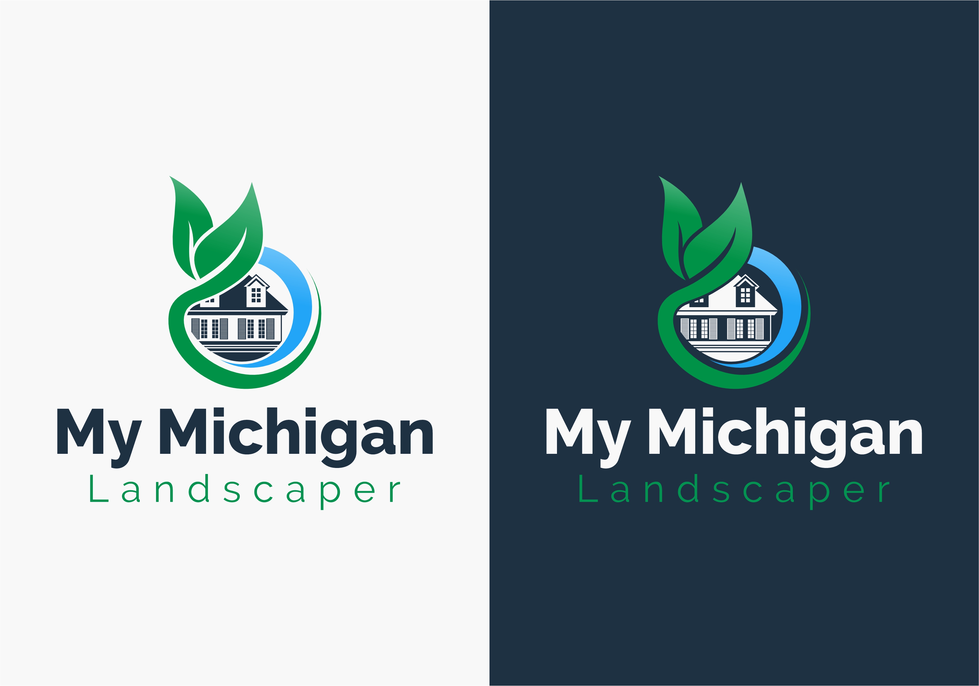 Logo Design by erikdesign for My Michigan Landscaper LLC | Design #34856007