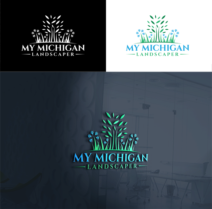 Logo Design by RA-bica for My Michigan Landscaper LLC | Design #34841550