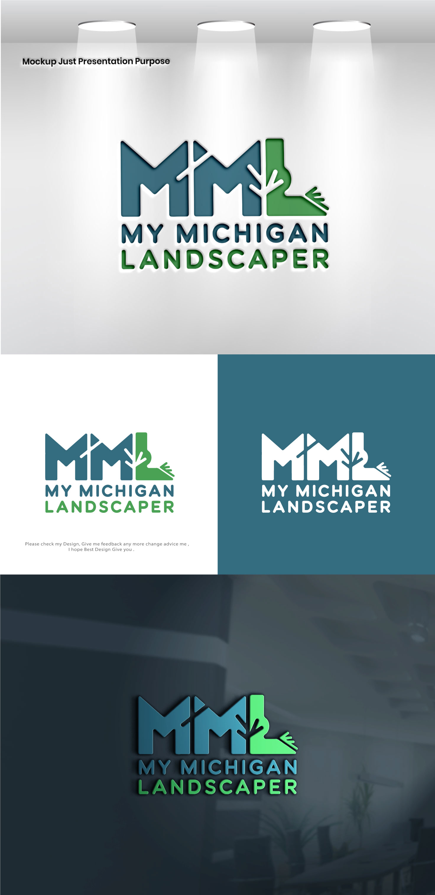 Logo-Design von VectorForge für My Michigan Landscaper LLC | Design #34837894
