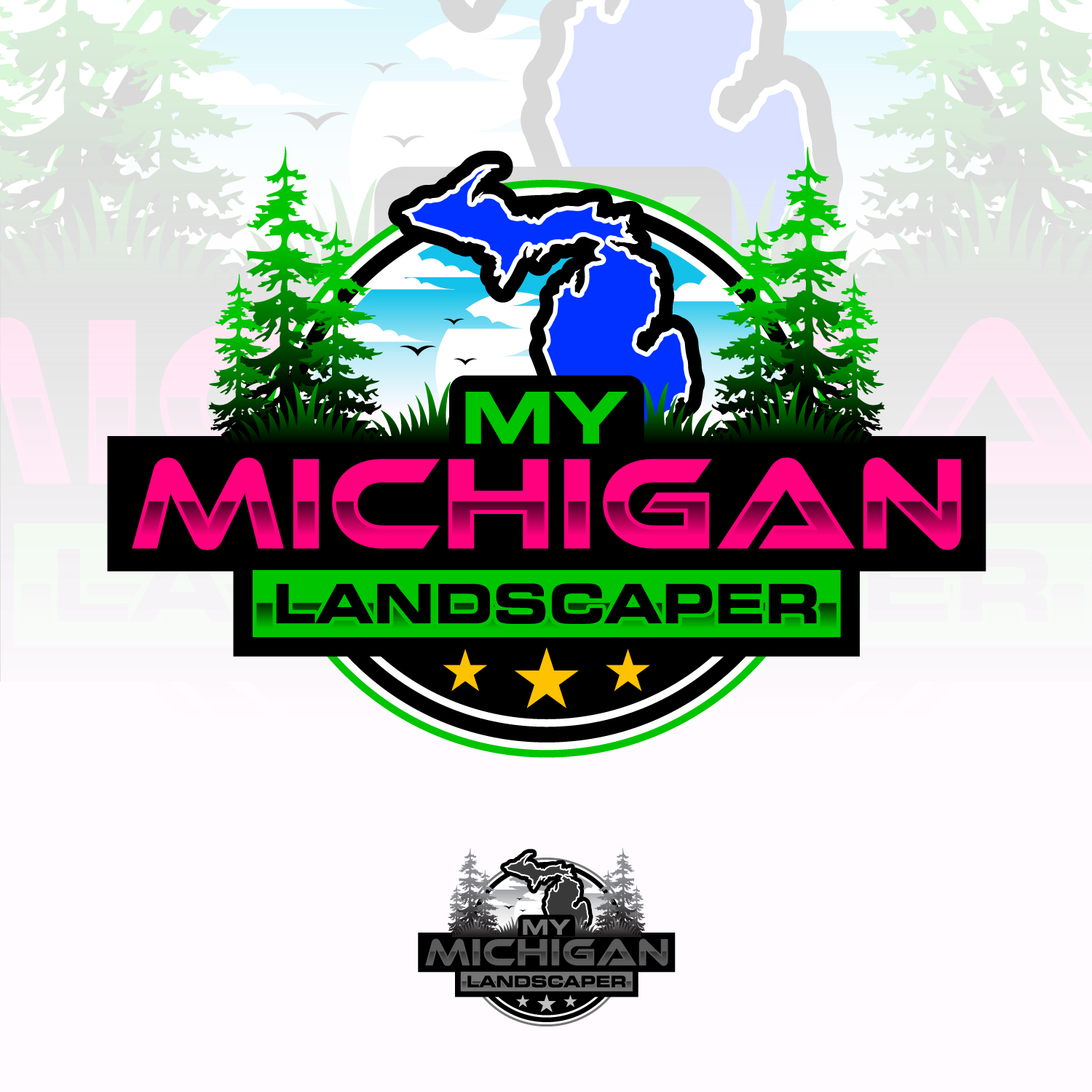 Logo-Design von Suvendu.S für My Michigan Landscaper LLC | Design #34925673