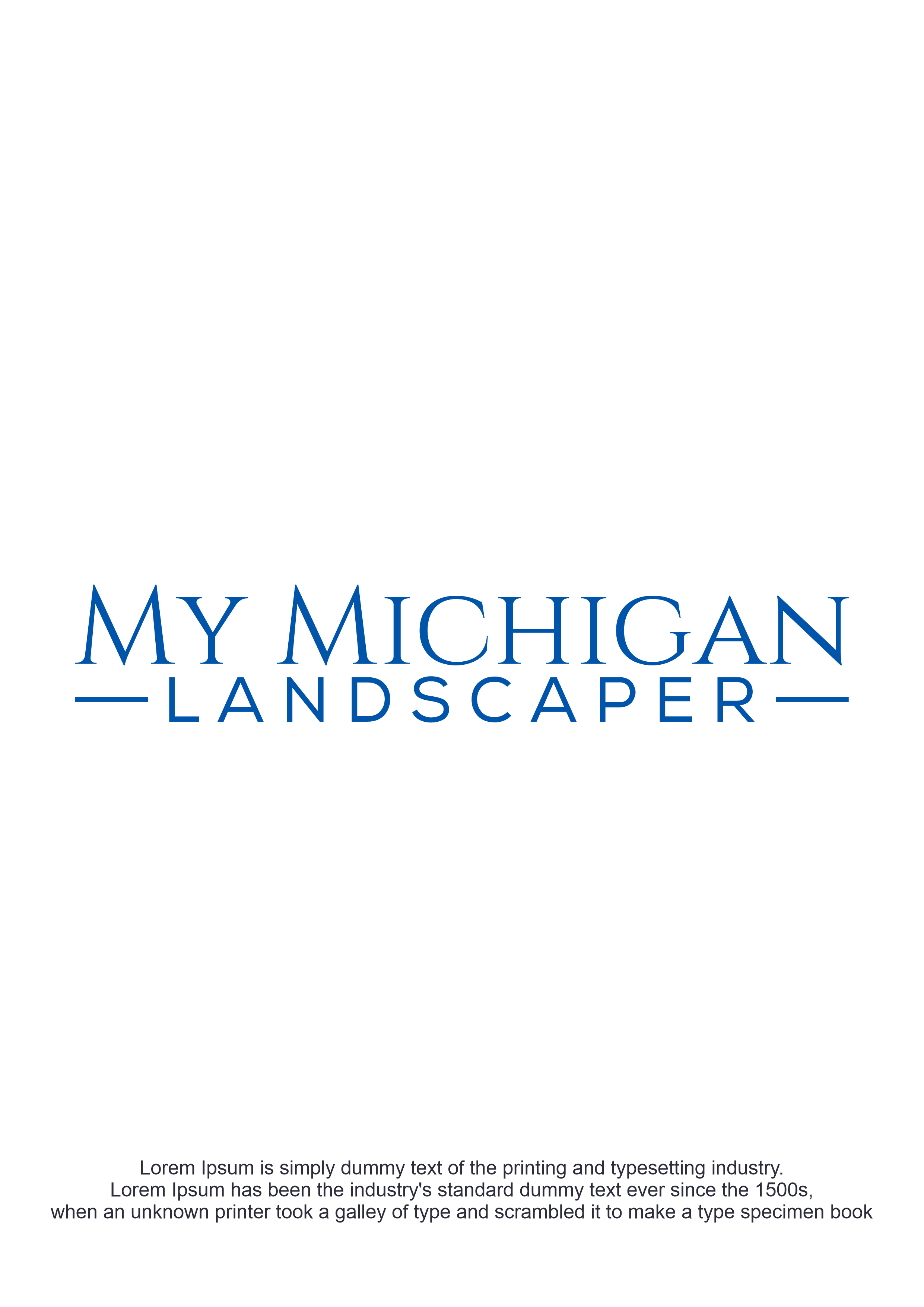 Logo Design by Abigaill_design for My Michigan Landscaper LLC | Design #34839603