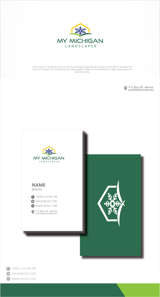 Logo-Design von zebronicgraphic für My Michigan Landscaper LLC | Design #34838229