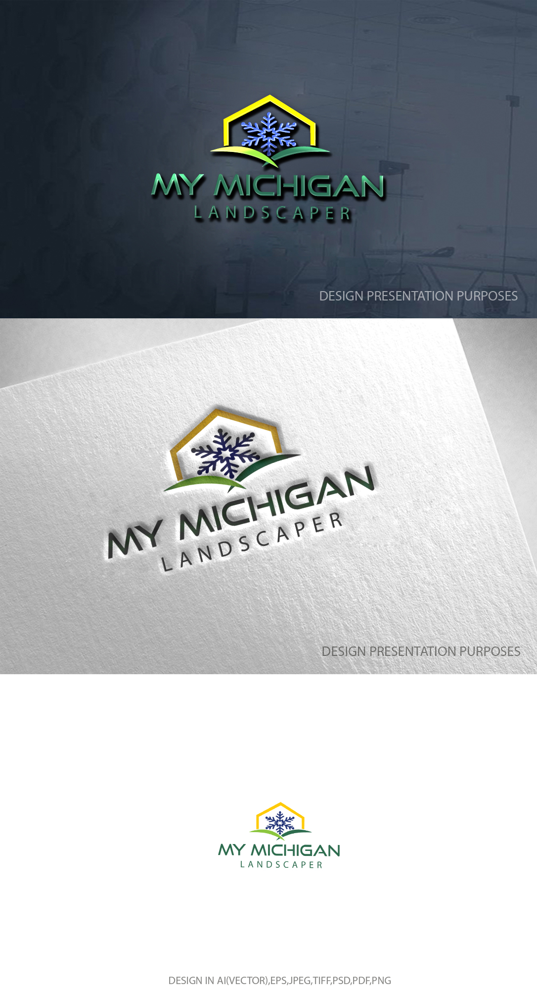 Logo-Design von zebronicgraphic für My Michigan Landscaper LLC | Design #34838231