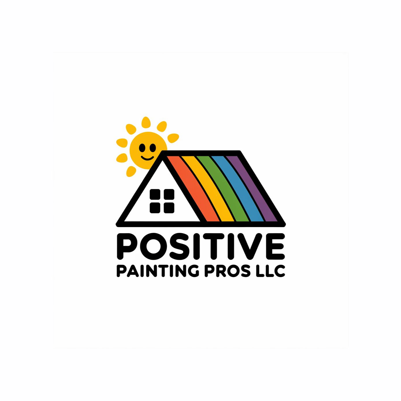 Logo Design by KING JM for Positive Painting Pros | Design #34840733