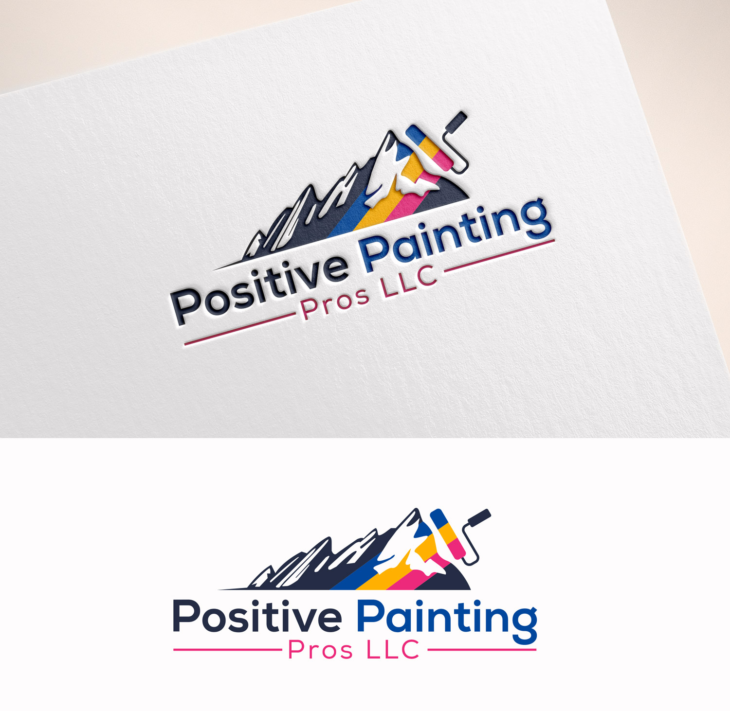 Logo Design by M Art & Design for Positive Painting Pros | Design #34839047