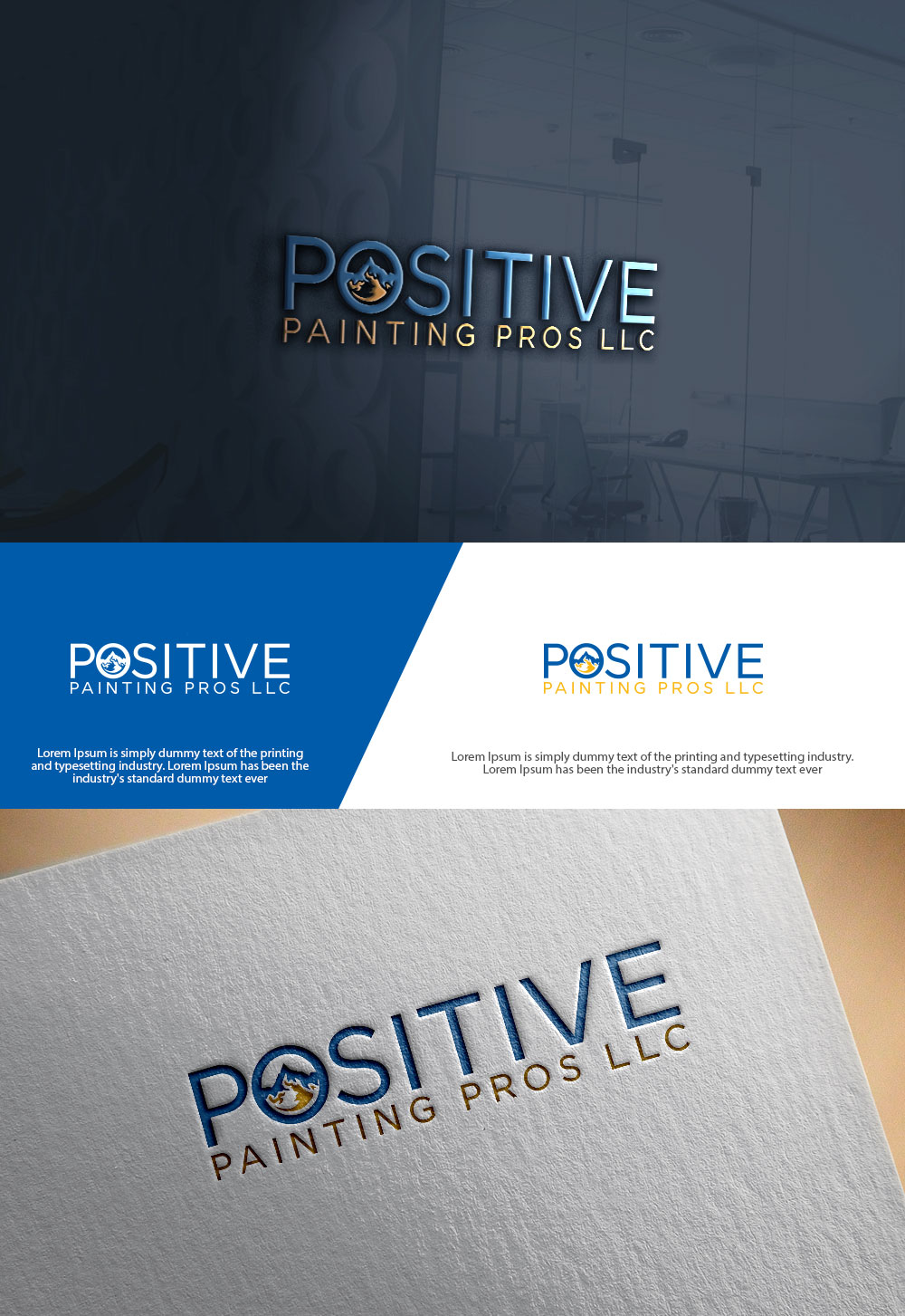 Logo Design by sulemani  creation for Positive Painting Pros | Design #34846028