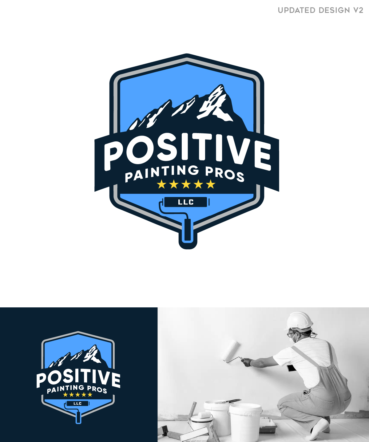 Logo Design by apik. for Positive Painting Pros | Design #34850234