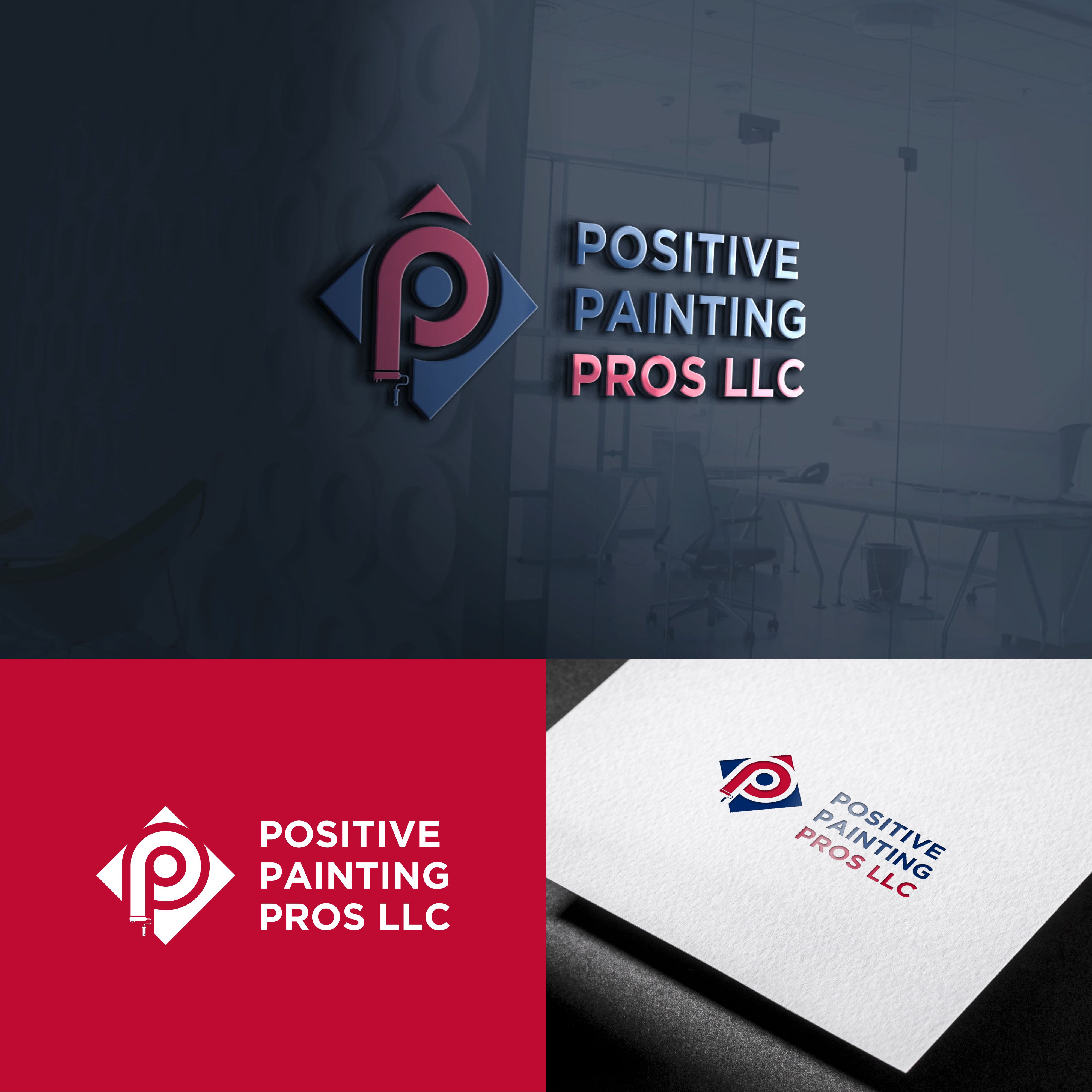 Logo Design by Bione for Positive Painting Pros | Design #34839061