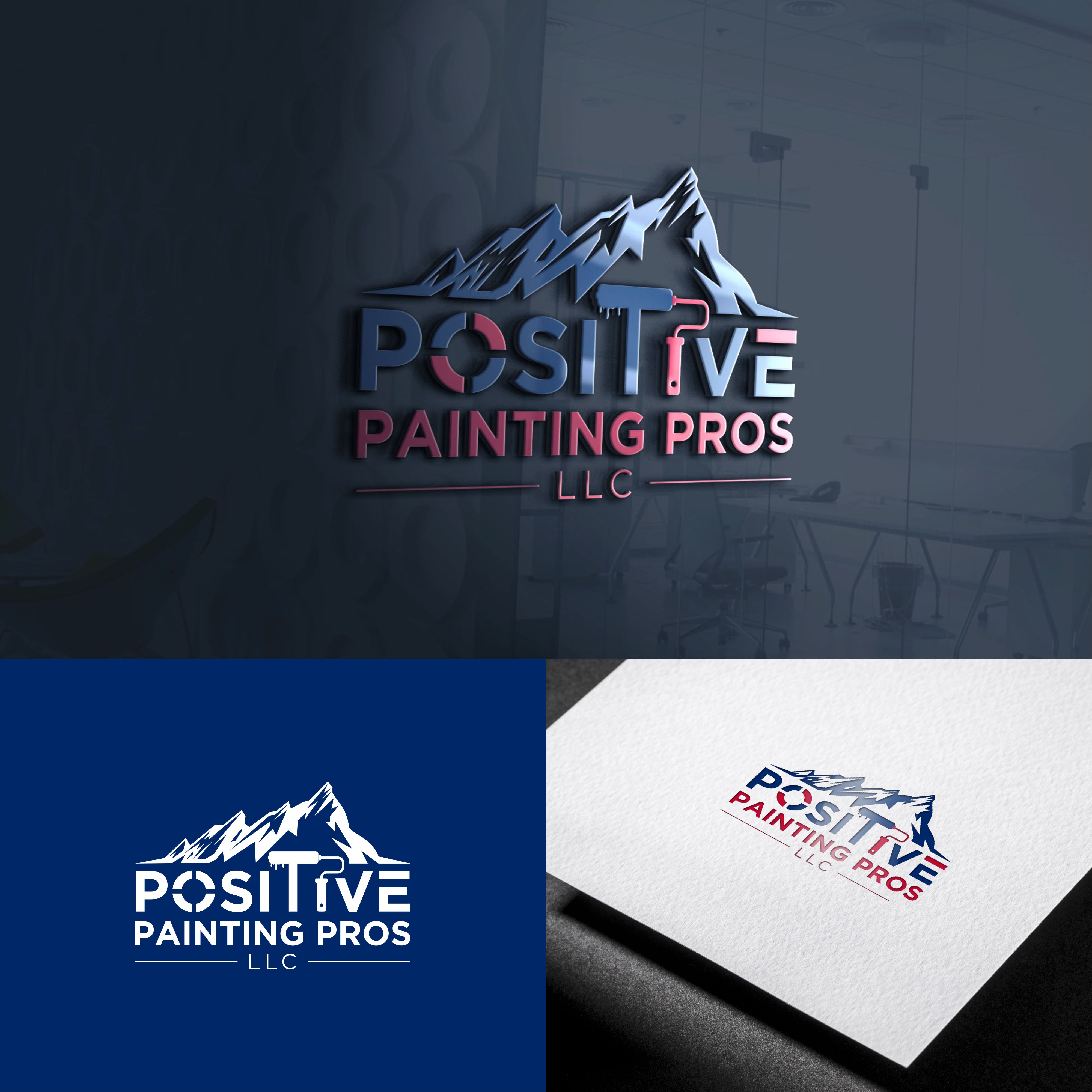 Logo Design by Bione for Positive Painting Pros | Design #34839933