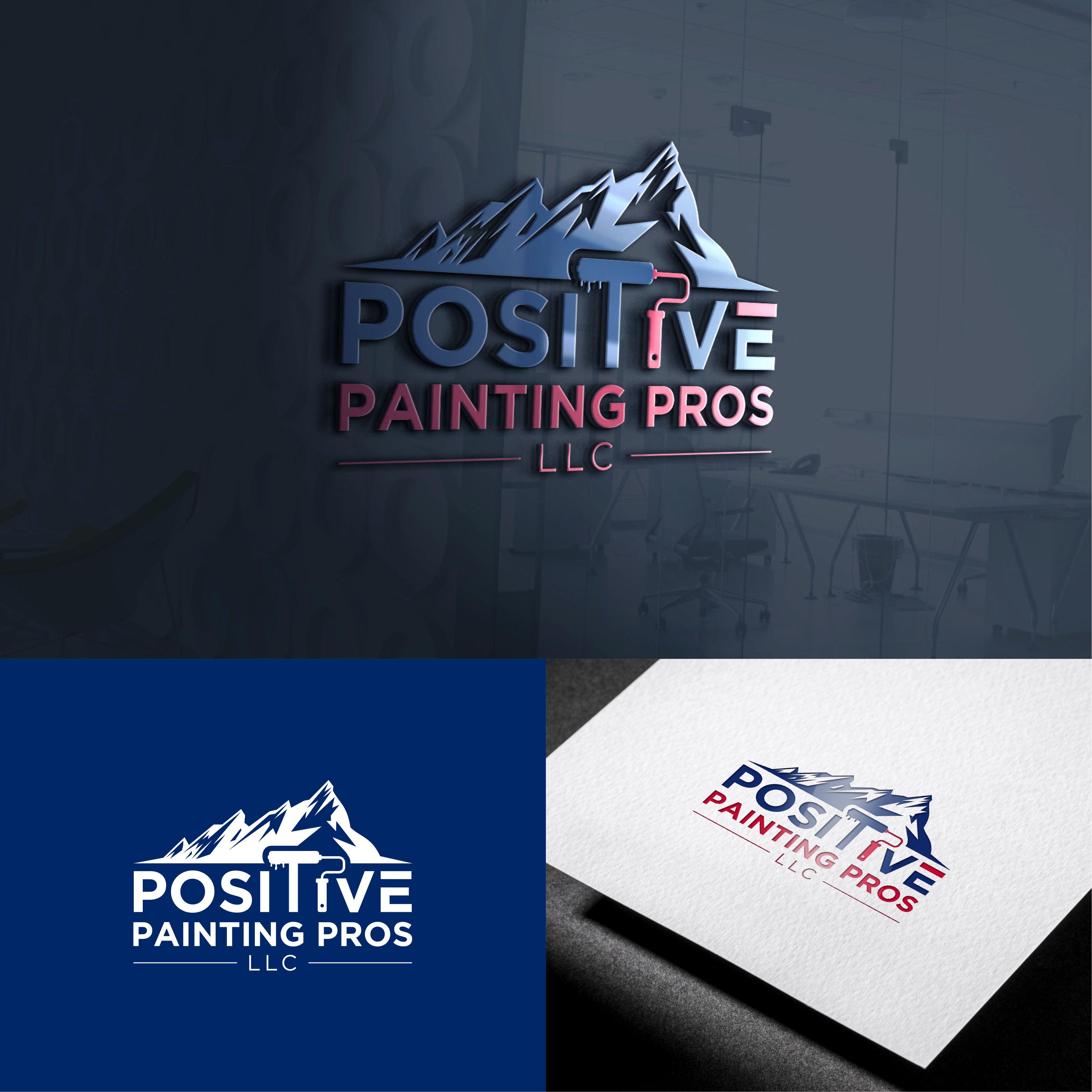 Logo Design by Bione for Positive Painting Pros | Design #34849783