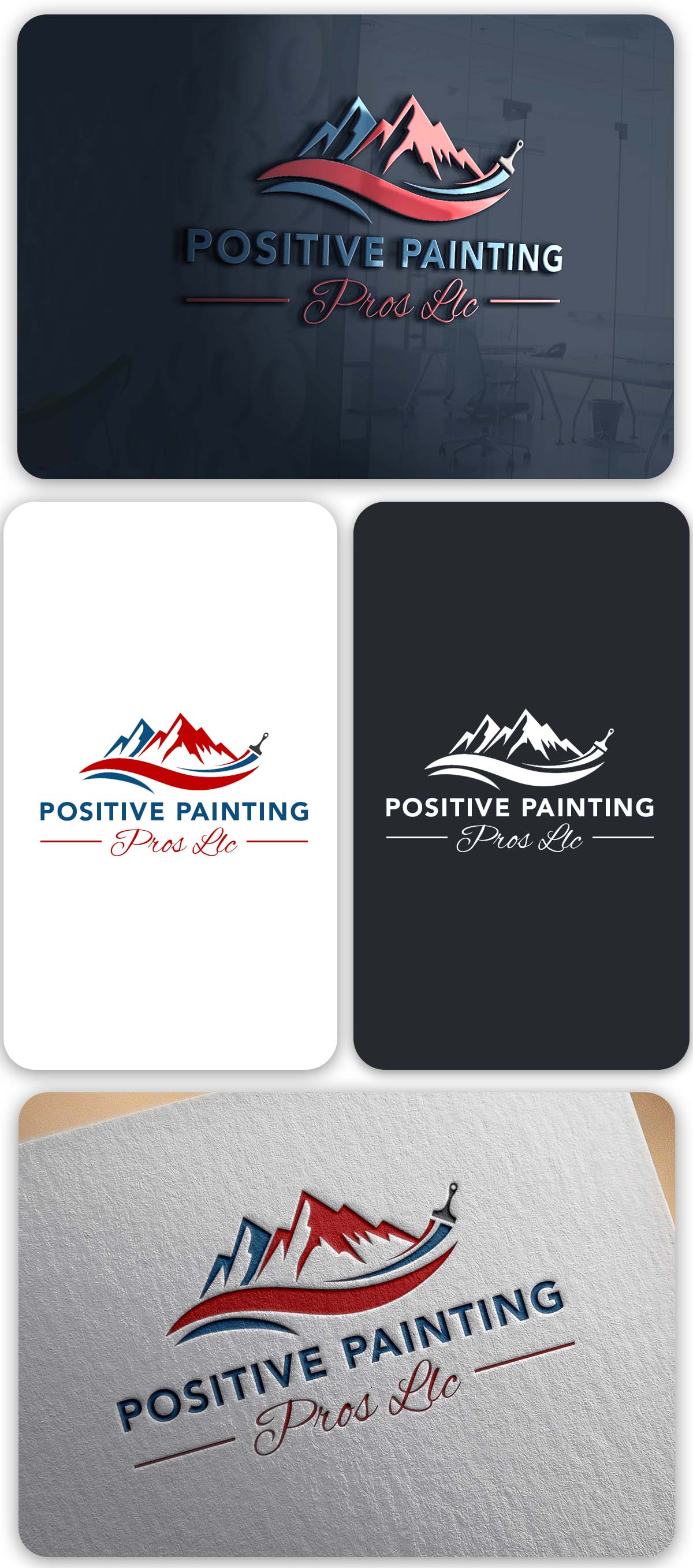 Logo Design by SANJU1 for Positive Painting Pros | Design #34846303