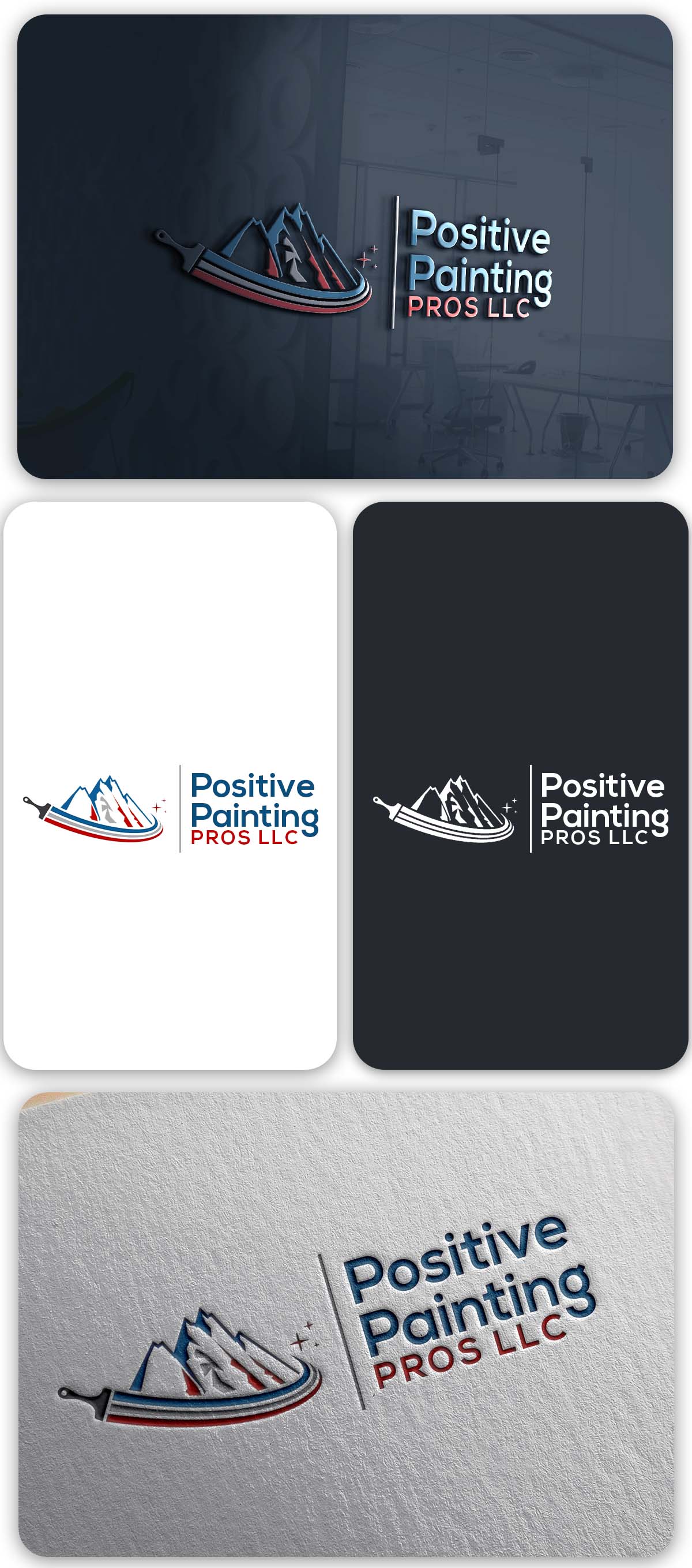 Logo Design by SANJU1 for Positive Painting Pros | Design #34846304