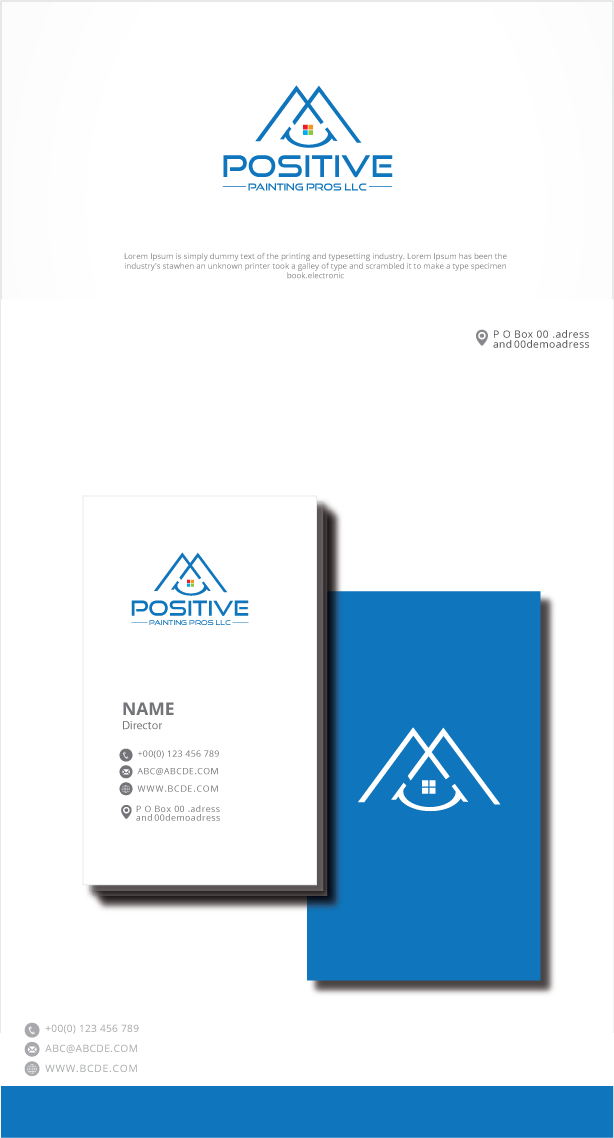 Logo Design by zebronicgraphic for Positive Painting Pros | Design #34842128