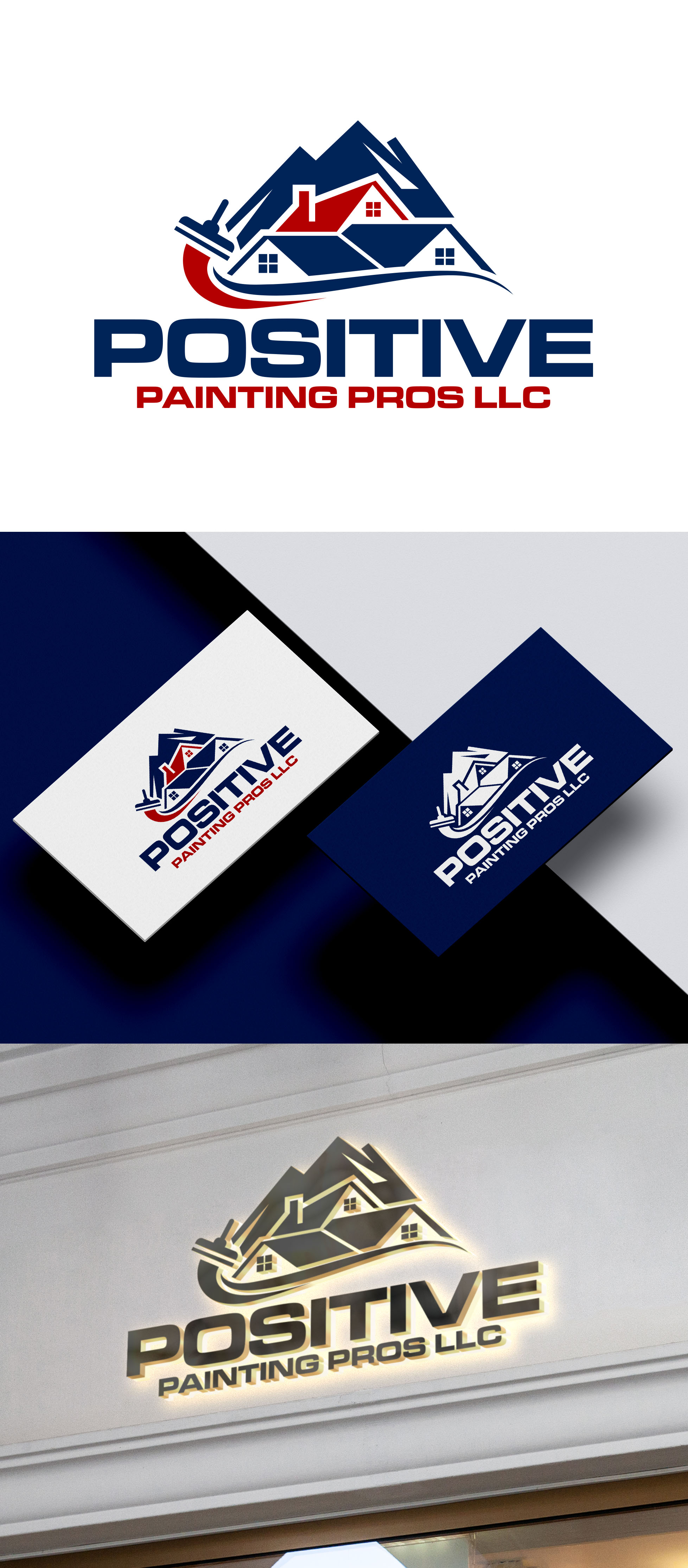Logo Design by aexoagency for Positive Painting Pros | Design #34838936