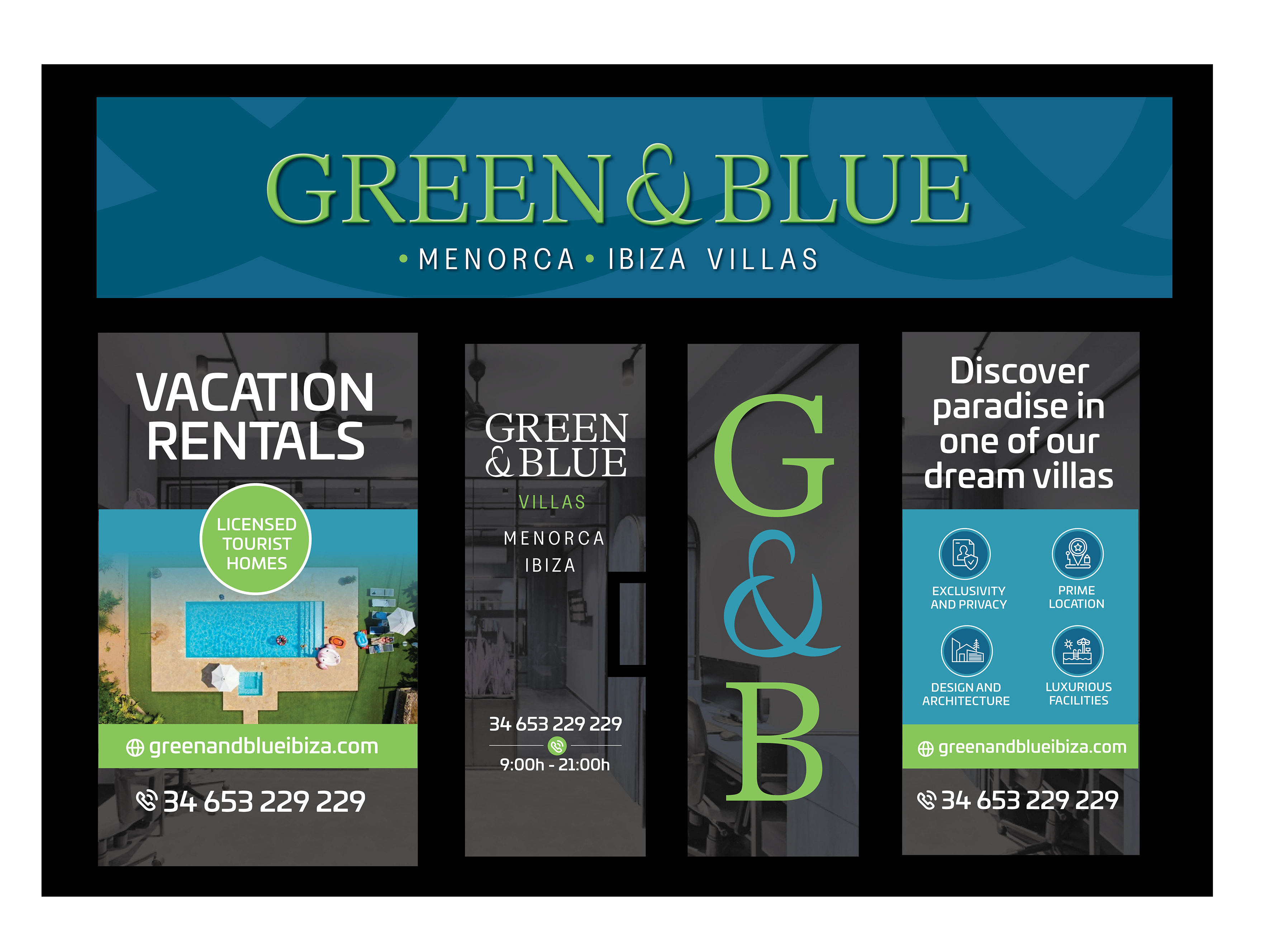 Design de Stand d'Exposition par rkailas pour GREEN AND BLUE VILLAS IBIZA SL | Design #34875015