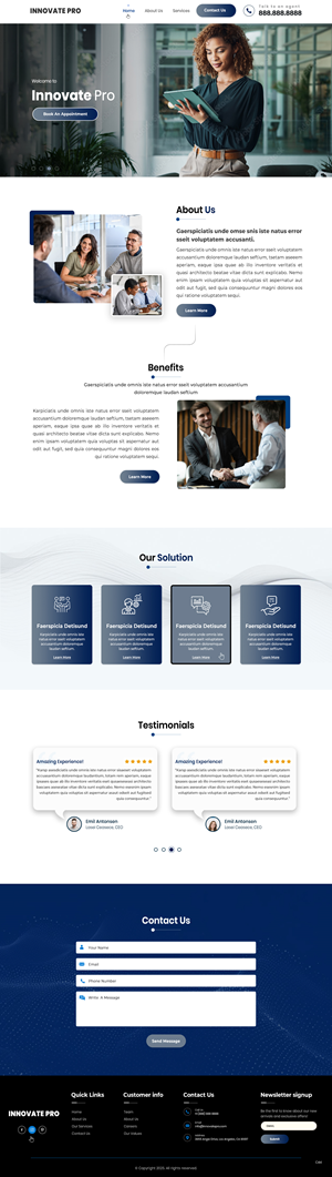 Diseño Wix por pb para este proyecto | Diseño: #34855069