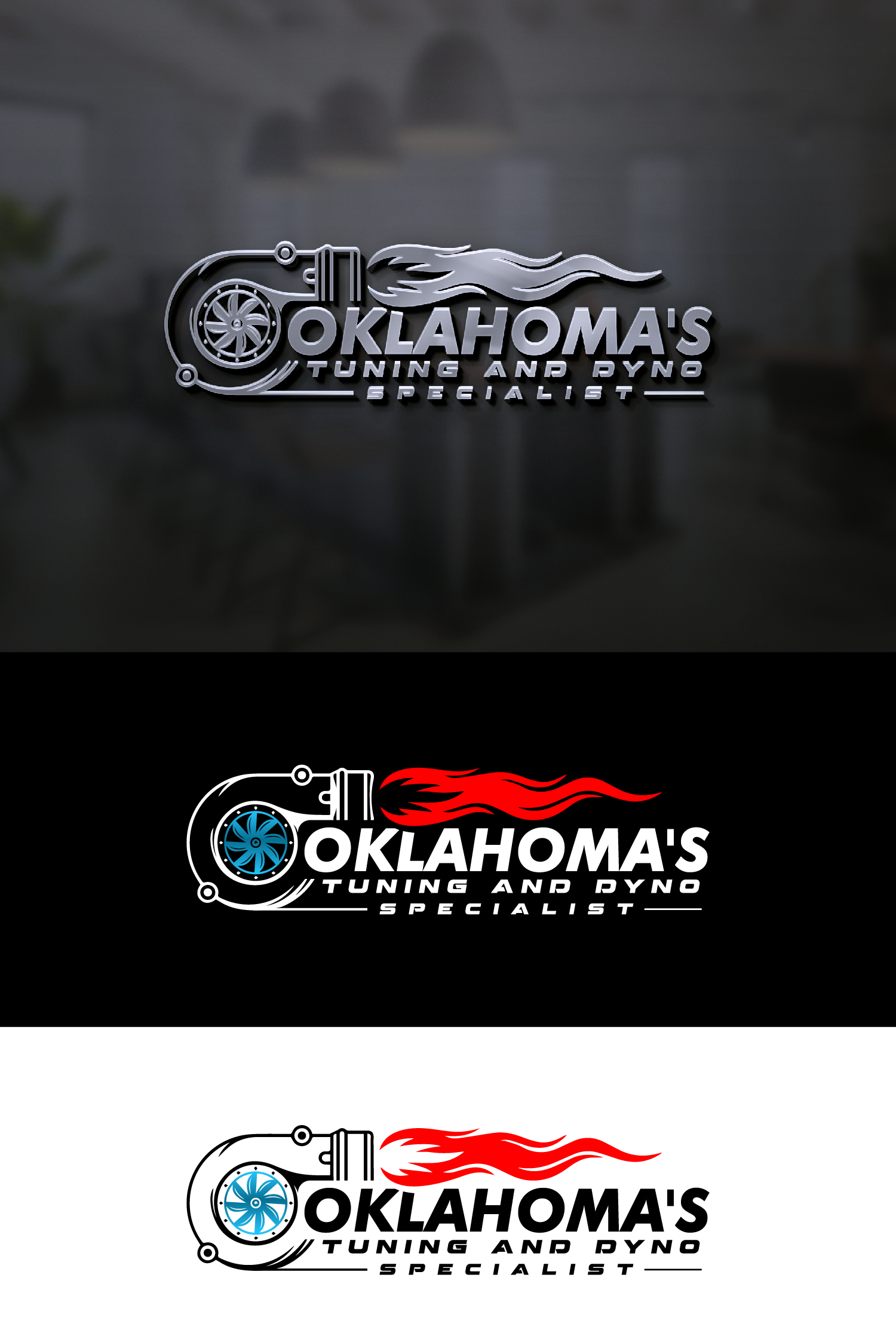Logo Design by S.H Designs for Oklahoma's Tuning and Dyno Specialist LLC. | Design #34853199