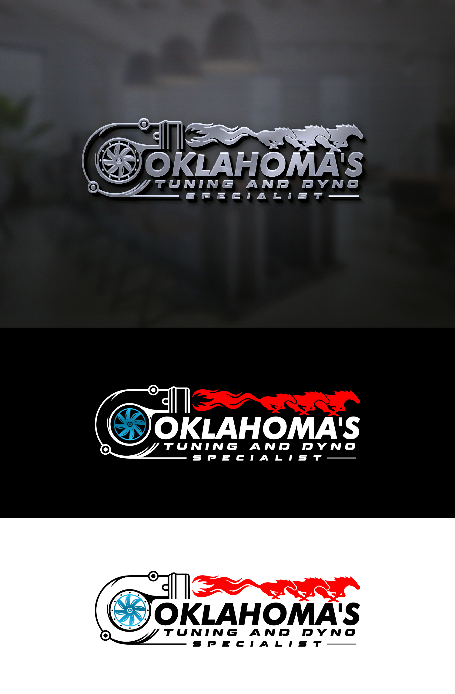 Logo Design by S.H Designs for Oklahoma's Tuning and Dyno Specialist LLC. | Design #34860690