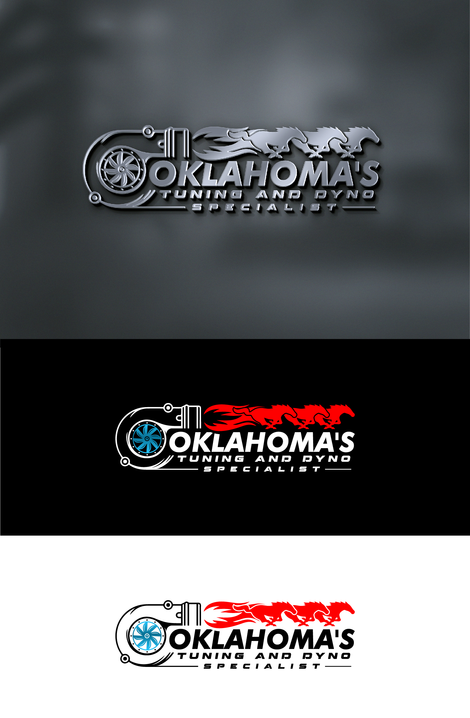 Logo Design by S.H Designs for Oklahoma's Tuning and Dyno Specialist LLC. | Design #34860692